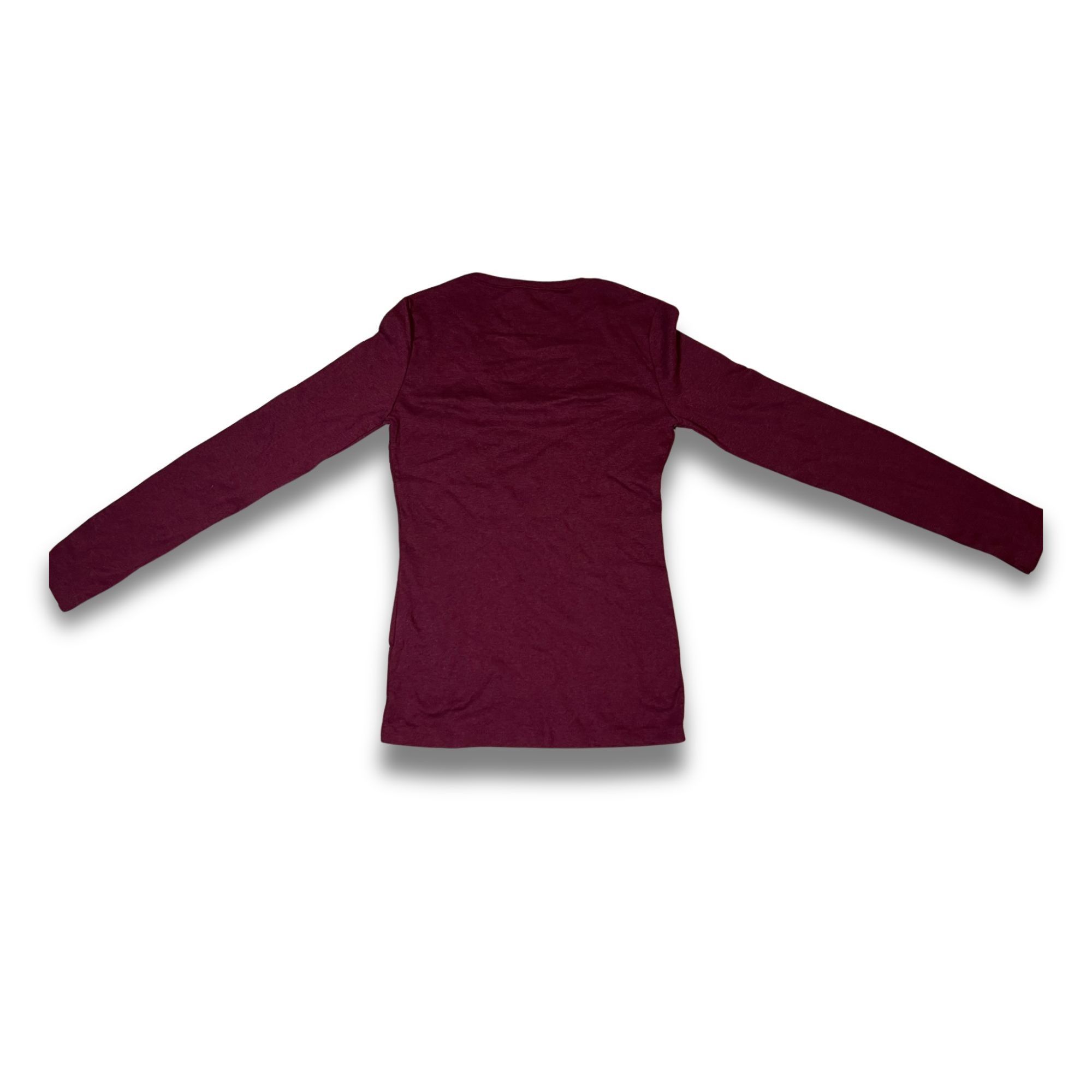 Other Tommy Hilfiger Womens Long Sleeve Maroon Shirt Size S Cotton Size S / US 4 / IT 40 - 3 Thumbnail