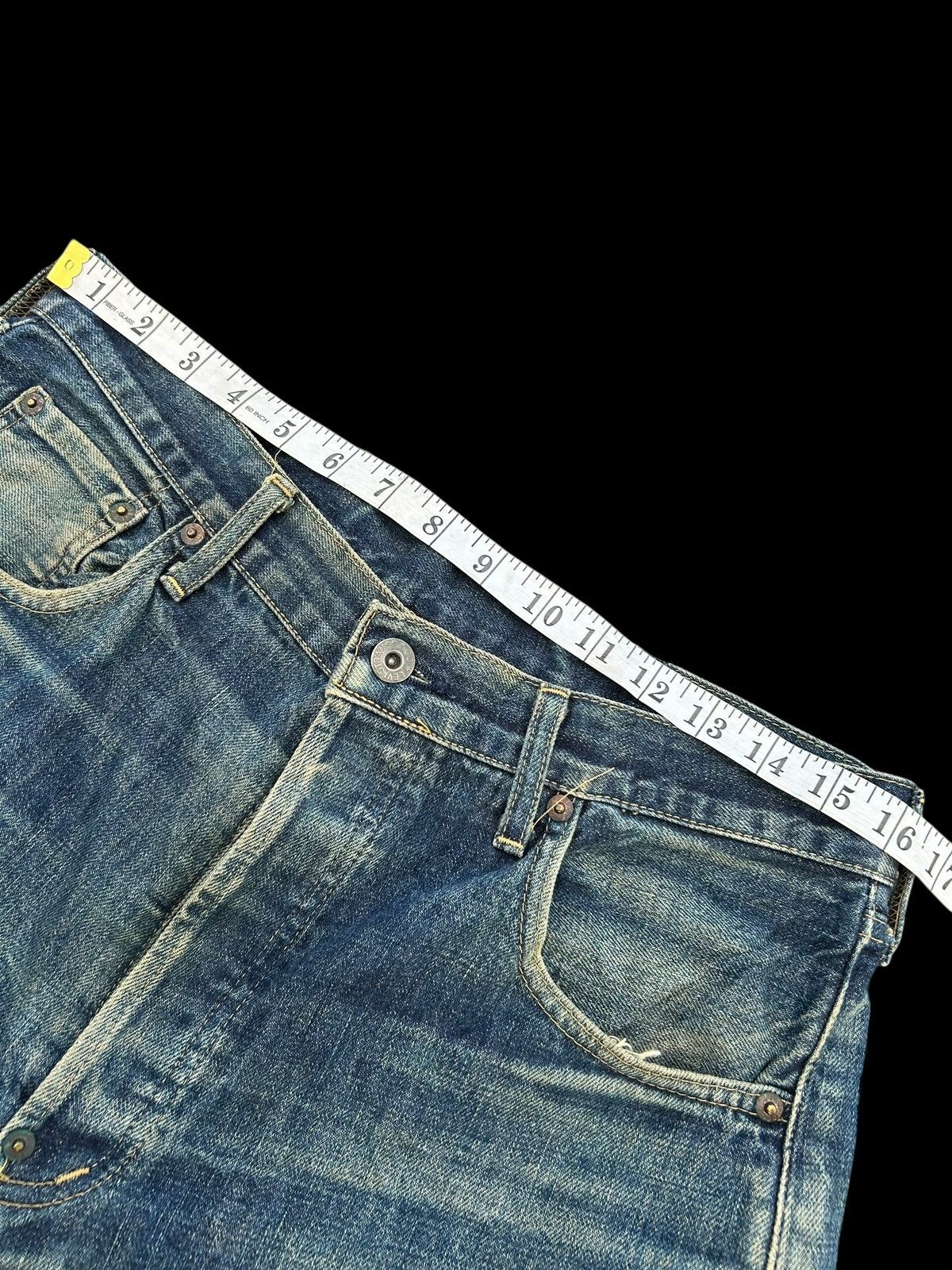 Japanese Brand × Kapital × Vintage Vintage Levis Big E Buckle Back Distressed Short Denim Size US 32 / EU 48 - 13 Thumbnail