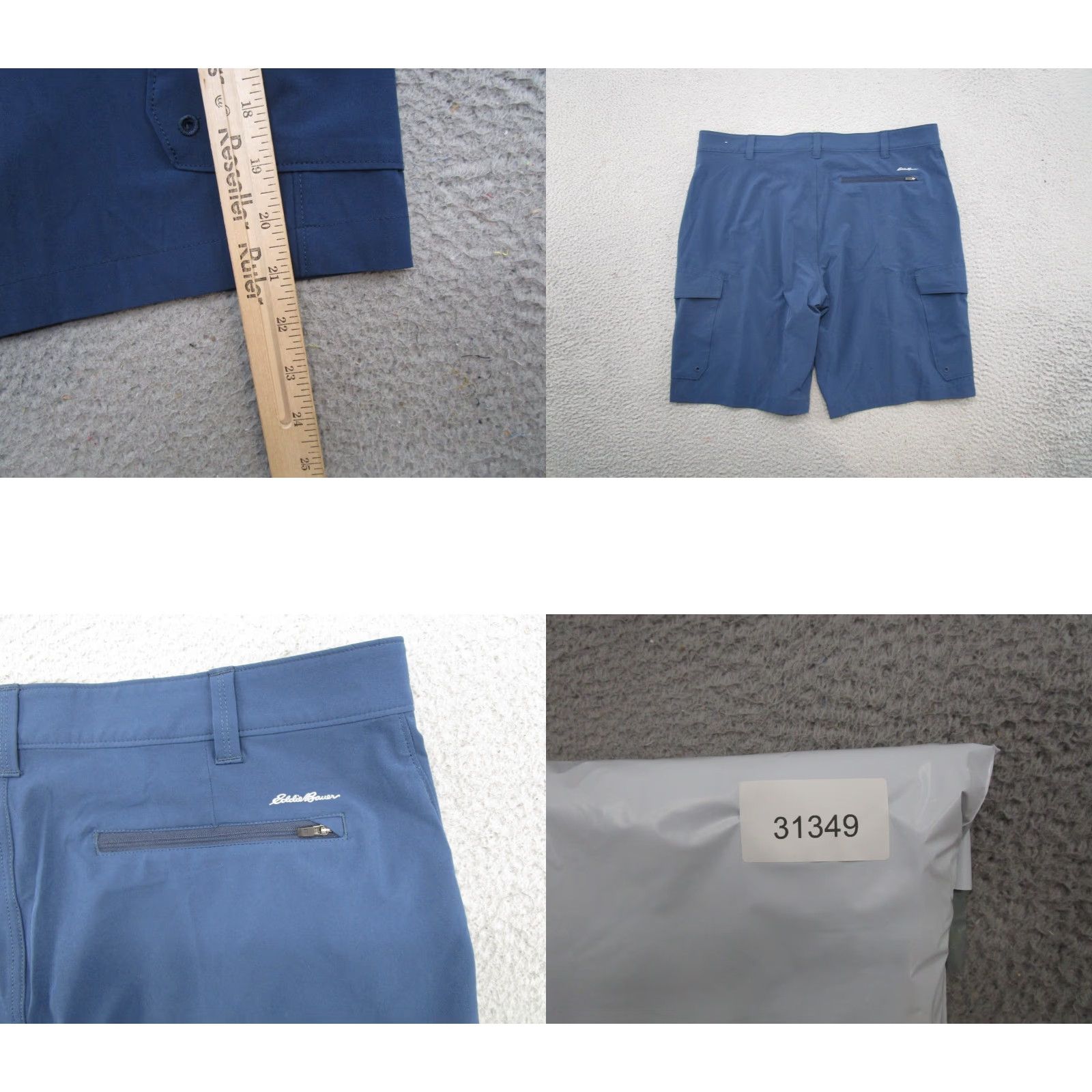 Eddie Bauer Eddie Bauer Cargo Shorts Mens Size 38 Blue Stretch Outdoors Front Flat Pocket Canvas Regular Inseam 6 in Summer Spring Fall Vintage: No Size US 38 / EU 54 - 8 Thumbnail