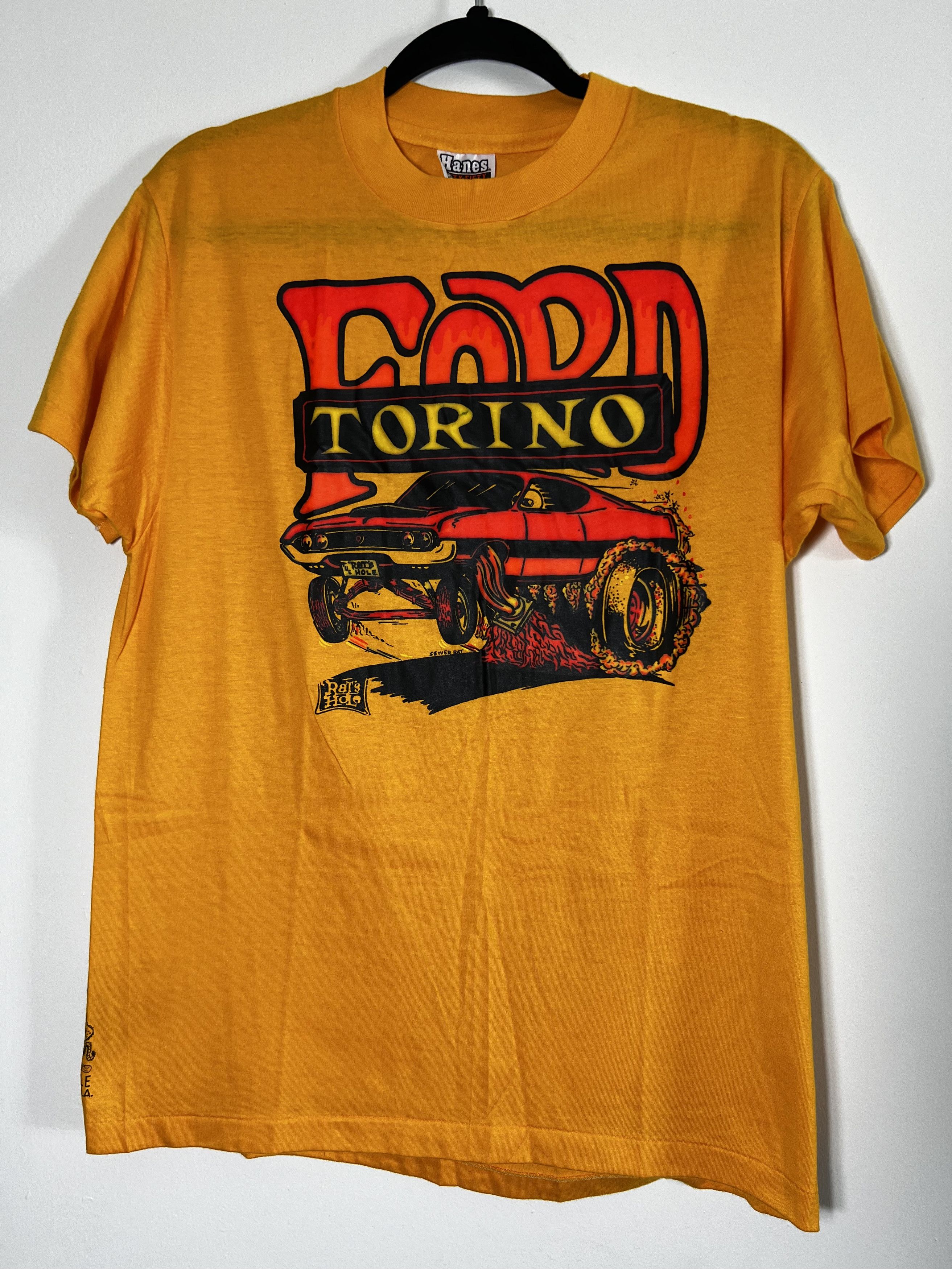 Ford × Hanes × Vintage RARE Vintage 70's-80's Ford Torino "The Rat's Hole" T-Shirt Size US L / EU 52-54 / 3 - 1 Thumbnail