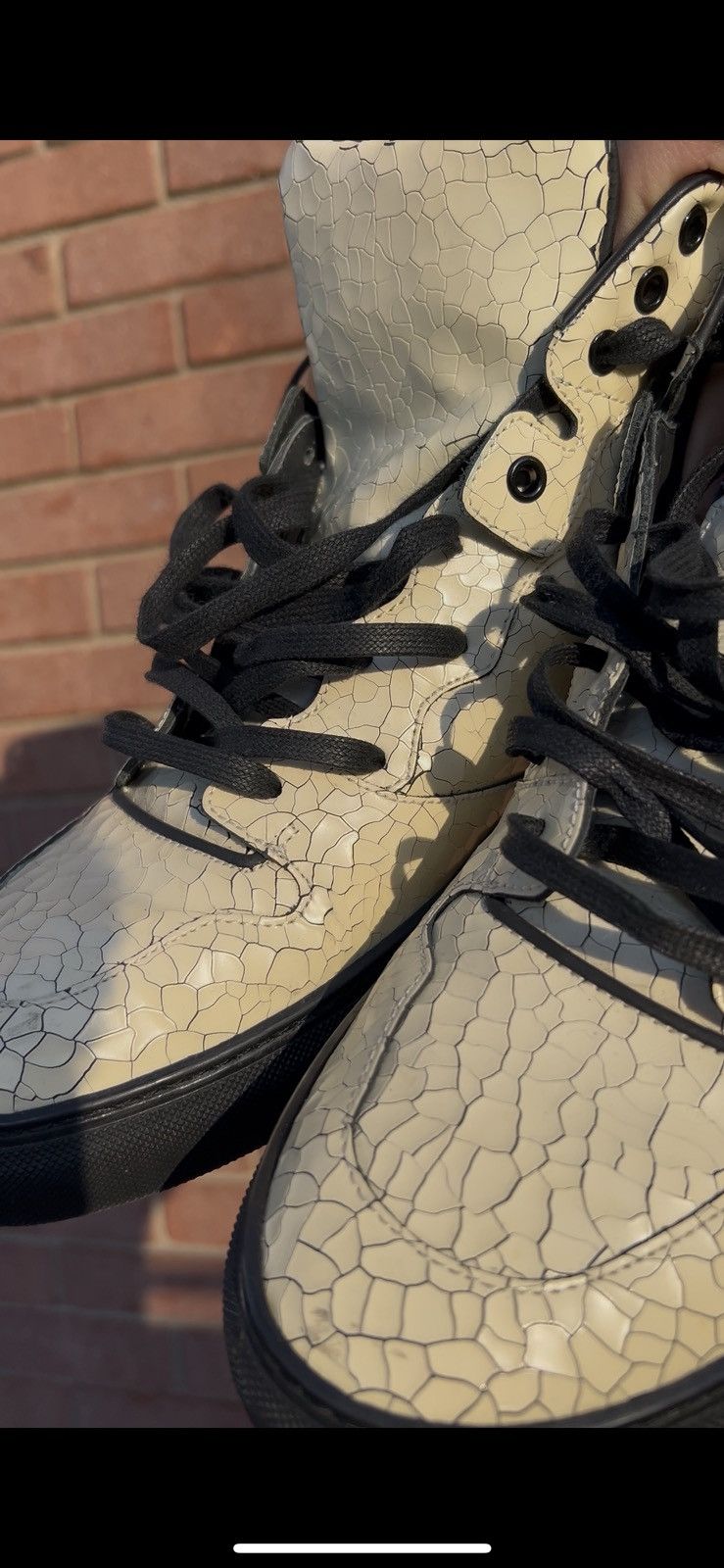 Balenciaga Balenciaga Calfskin Leather Cracked High Top Size US 9 / EU 42 - 3 Thumbnail