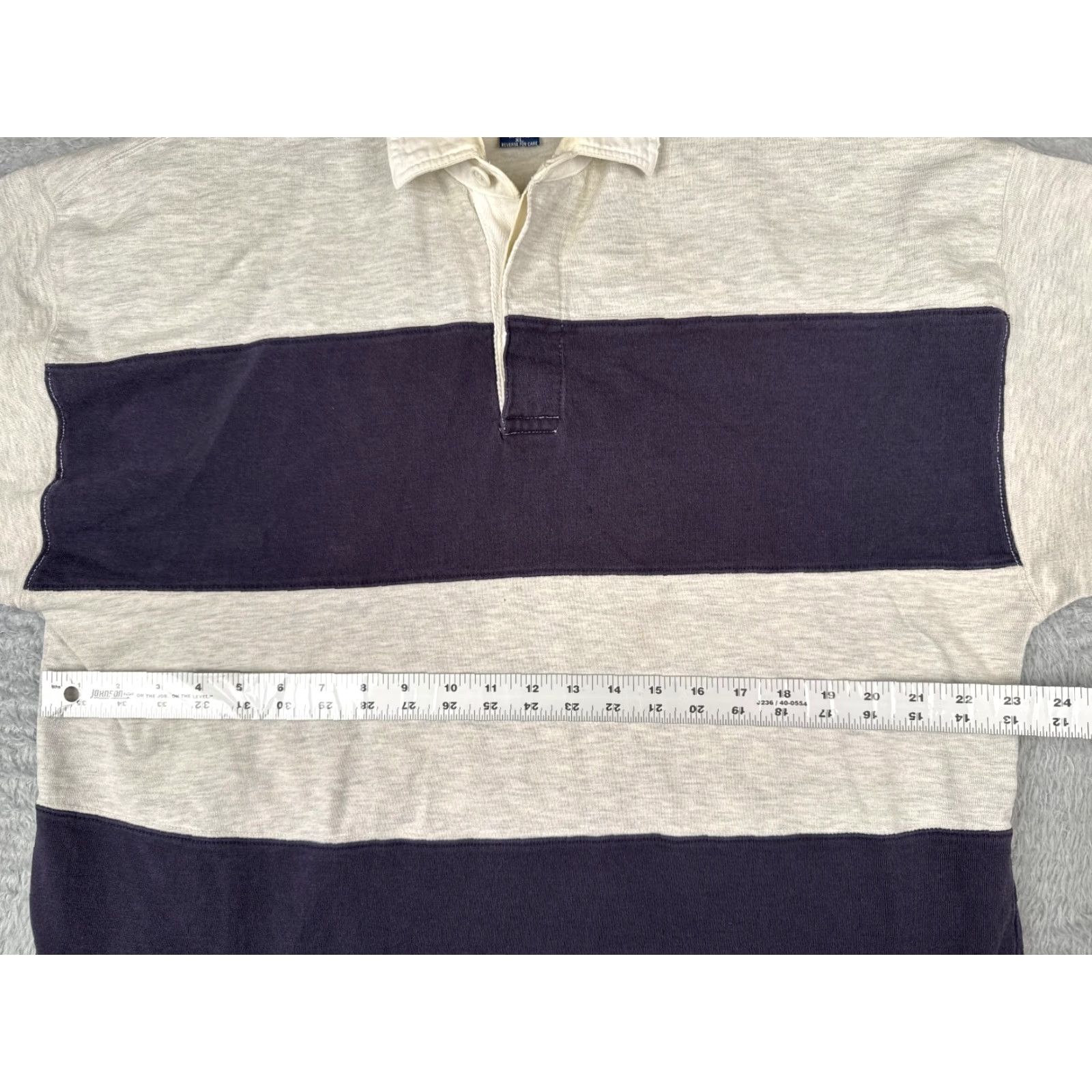 Vintage VINTAGE Windsor Rugby Club Polo Shirt Cotton Gray Blue XL Mens Size US XL / EU 56 / 4 - 7 Thumbnail