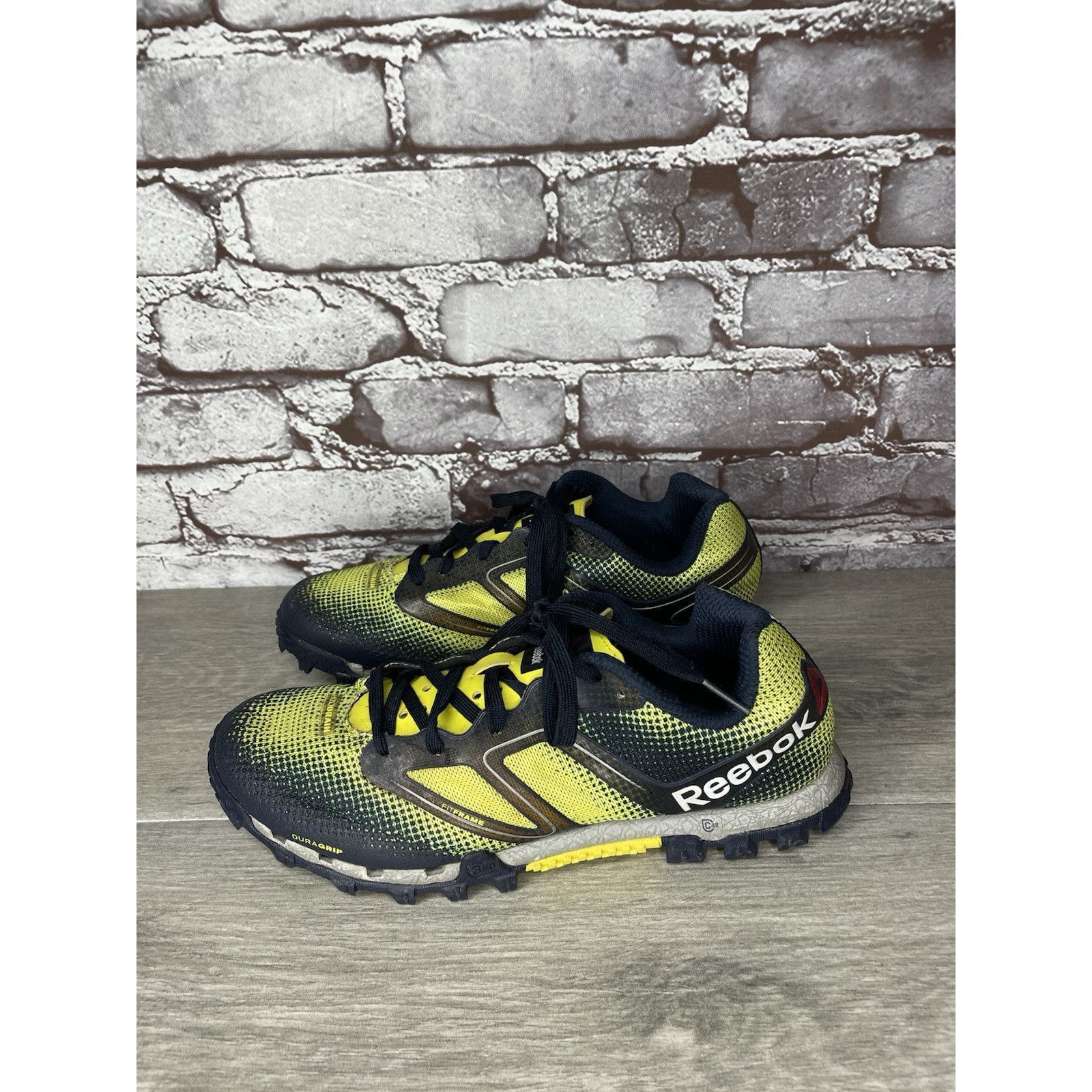 Reebok Reebok H20Drain DuraGrip FitFrame Black Yellow Running Gym S Size US 7.5 / IT 37.5 - 11 Thumbnail