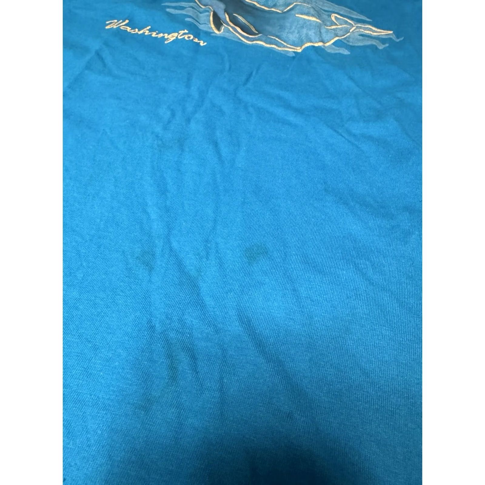 Hanes VINTAGE Washington PNW Shirt XXL Teal Blue Dolphins Ocean Aquarium See Pics Size US XXL / EU 58 / 5 - 3 Thumbnail