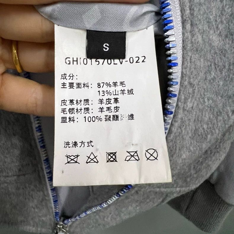 Givenchy Givenchy Gray Fur-collared Jacket with Leather Patchwork Size US S / EU 44-46 / 1 - 4 Thumbnail