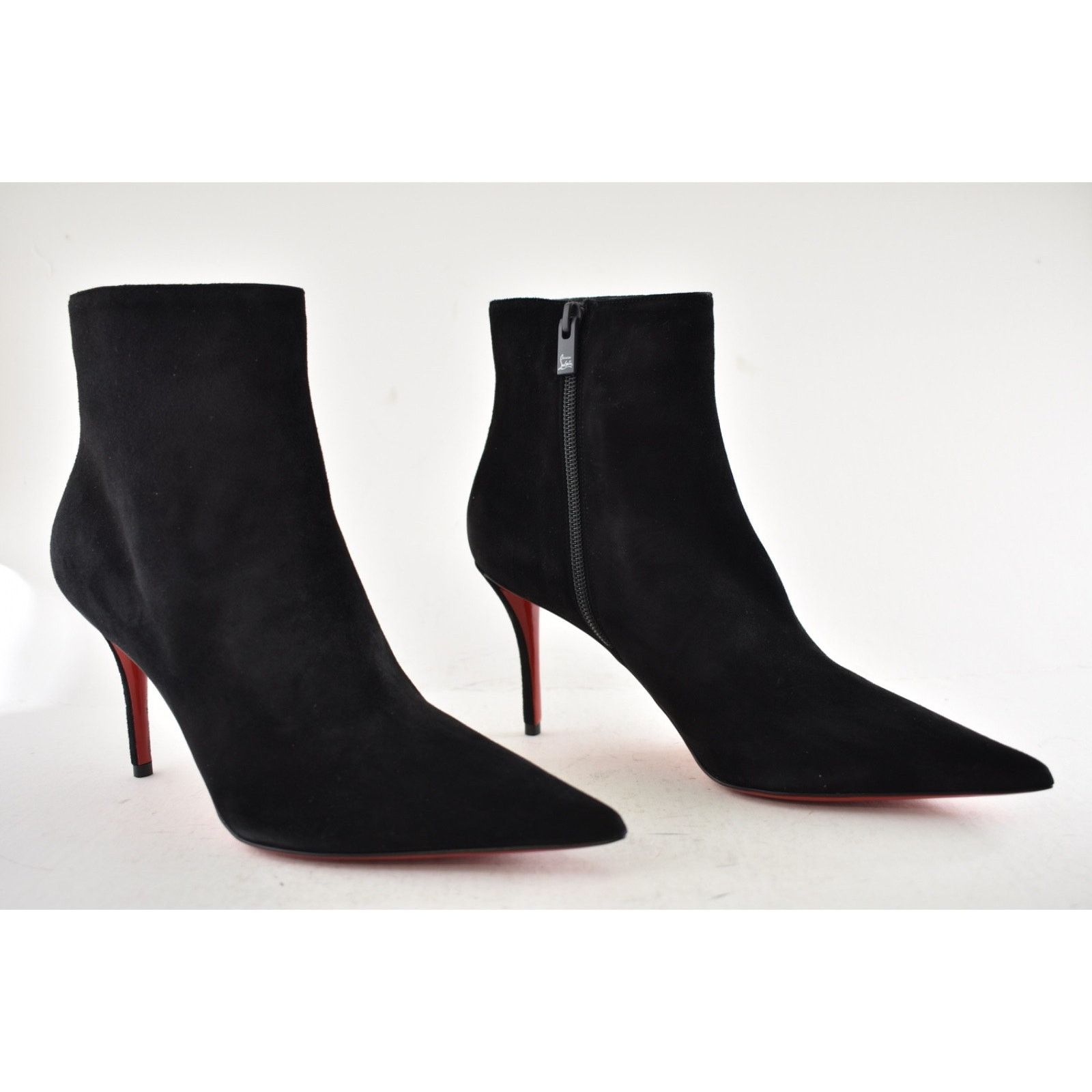 Christian Louboutin Christian Louboutin So Apostropha Booty 80 Black Suede Size US 6 / IT 36 - 4 Thumbnail