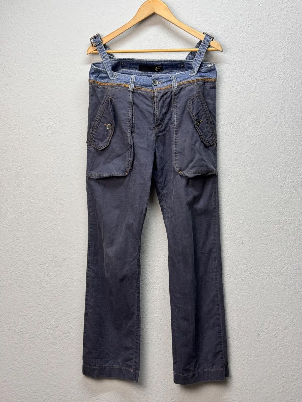 Just Cavalli × Roberto Cavalli Vintage baggy Just Cavalli Distressed Punk Pockets Jeans Size US 31 - 3 Thumbnail