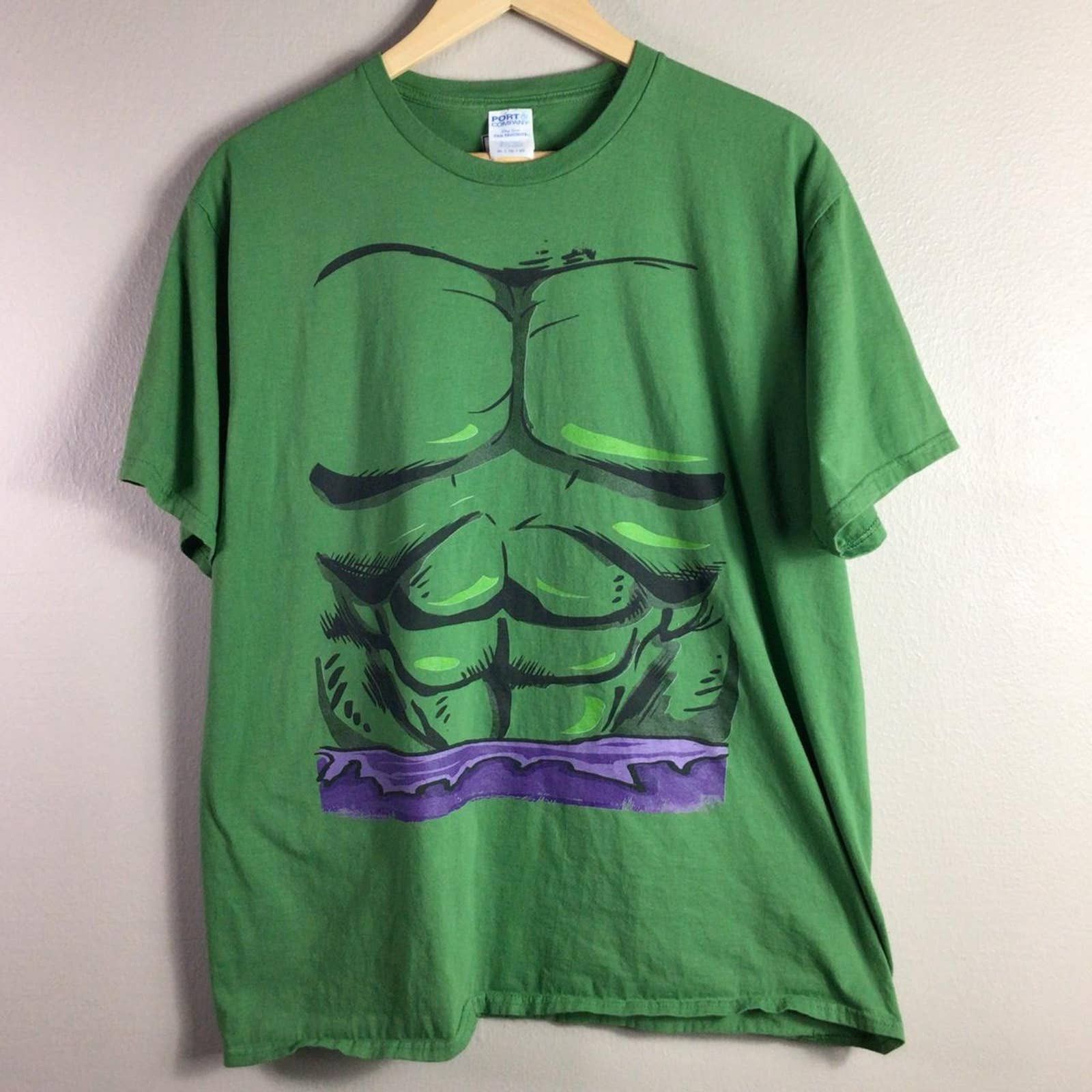 Hulk T Shirt Adult Green main image 1