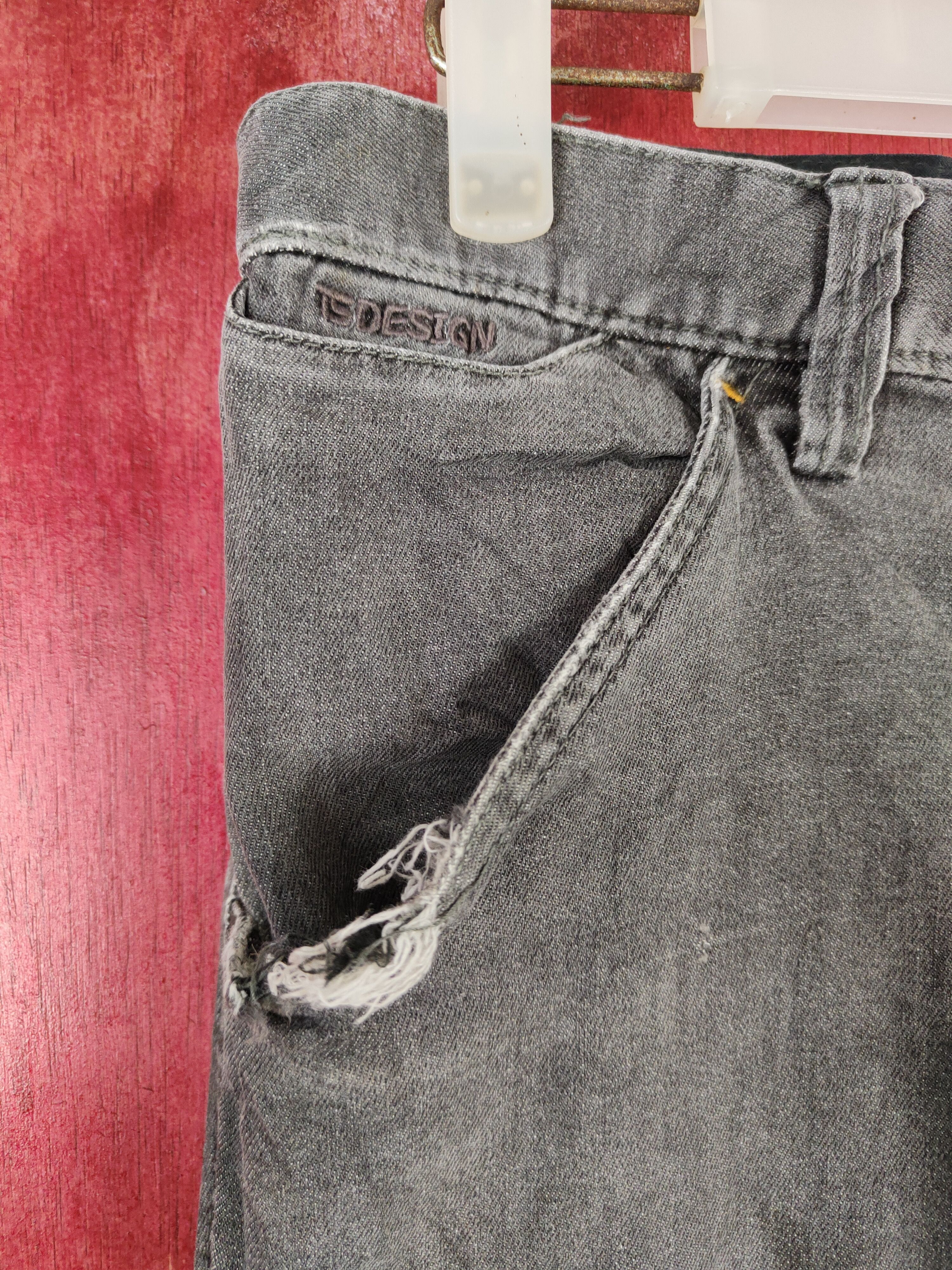 Japanese Brand TS Design Black Multipocket Tactical Denim #S1274 Size US 32 / EU 48 - 3 Thumbnail