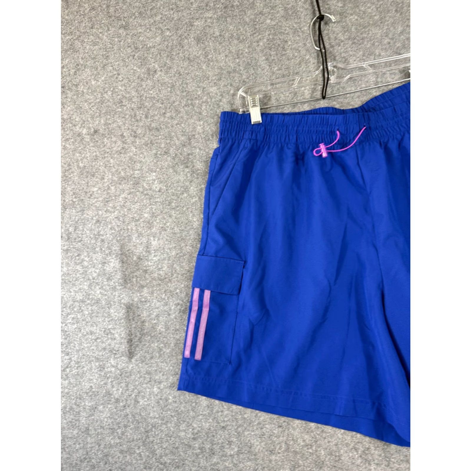 Adidas Adidas Sun Cargo Shorts Mens 2XL Blue Multi Sports Performance Drawstring NWT Size US 39 - 2 Thumbnail