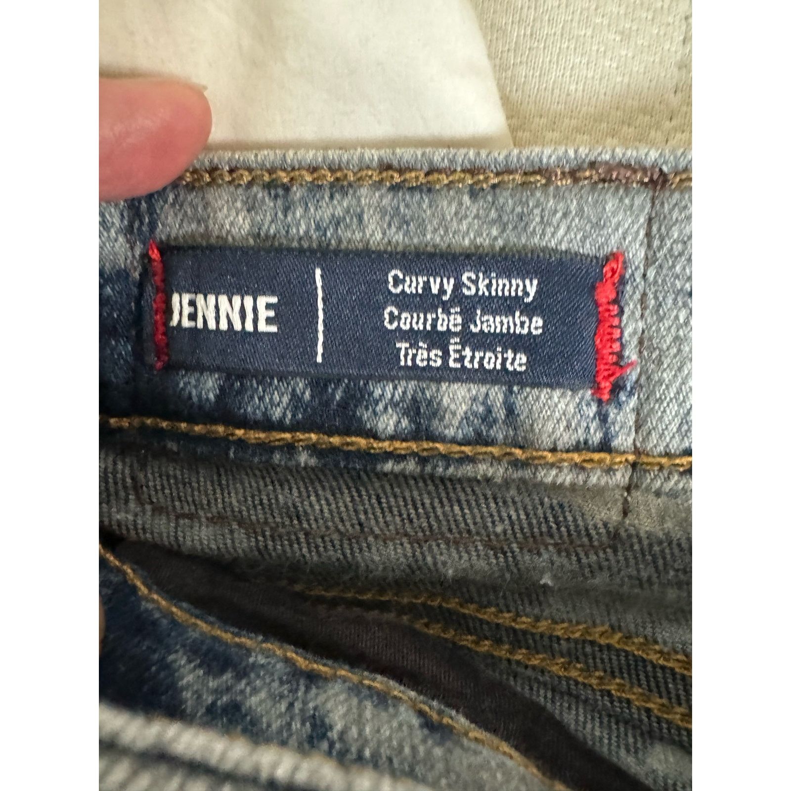 True Religion True Religion Jennie Curvy Skinny Jean Marble Moon Women 31" Size 31" - 9 Thumbnail