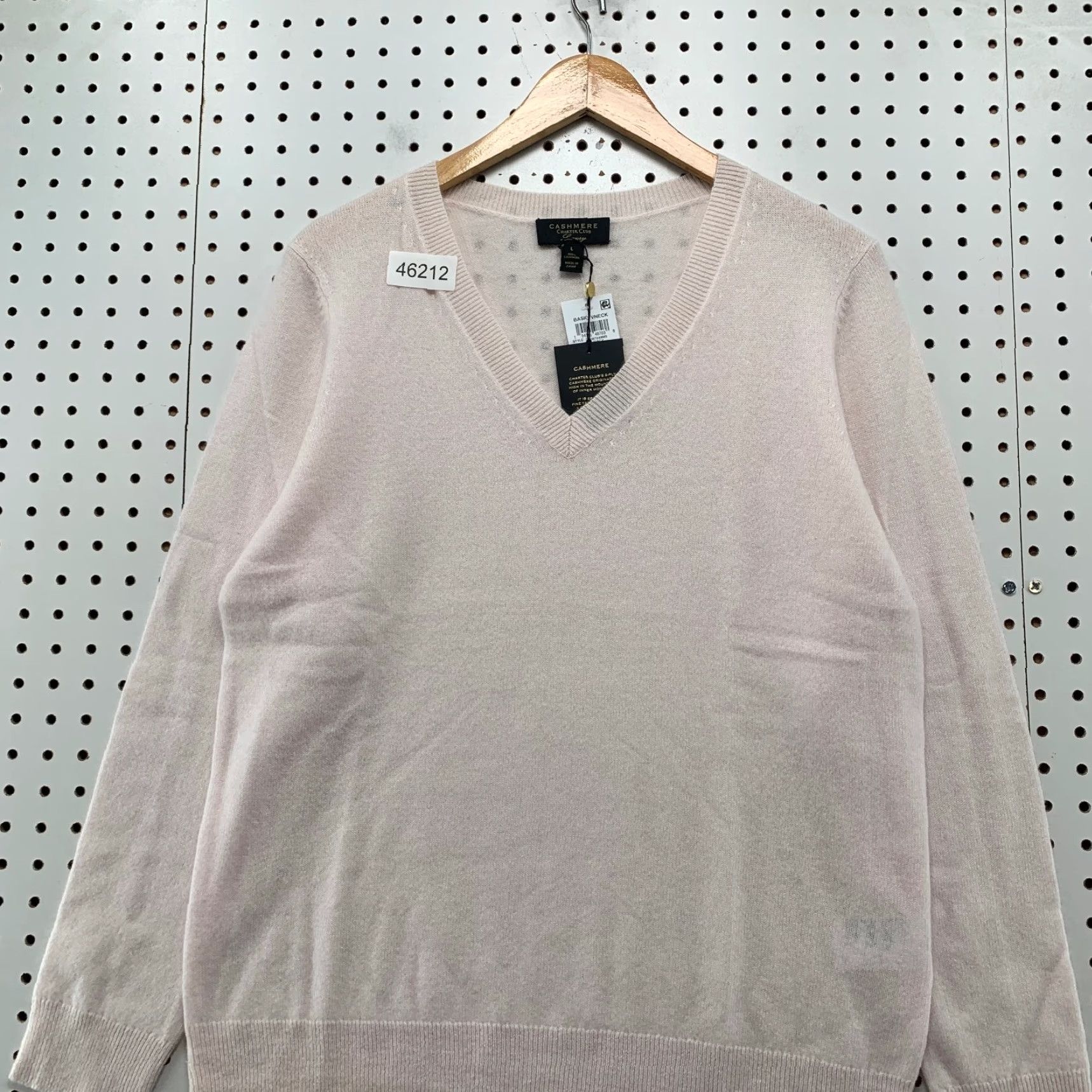 Charter Club Charter Club Sweater Womens Large Pink V Neck 100% Cashmere NEW Luxury NWT Size L / US 10 / IT 46 - 5 Thumbnail
