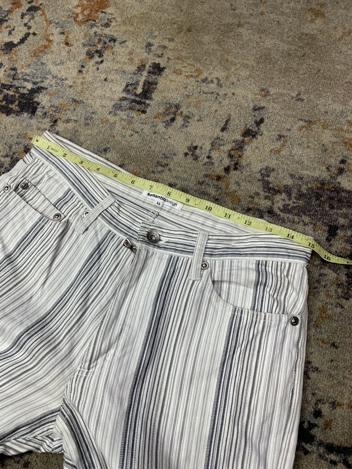 If Six Was Nine × Japanese Brand × semanticdesign Vintage Semantic design stripe style Size US 31 - 10 Thumbnail