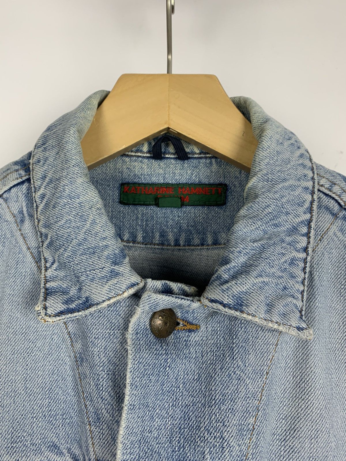 Katharine Hamnett London Vintage Y2K Katharine Hammett Denim Trucker Jacket Size M Size US M / EU 48-50 / 2 - 12 Thumbnail