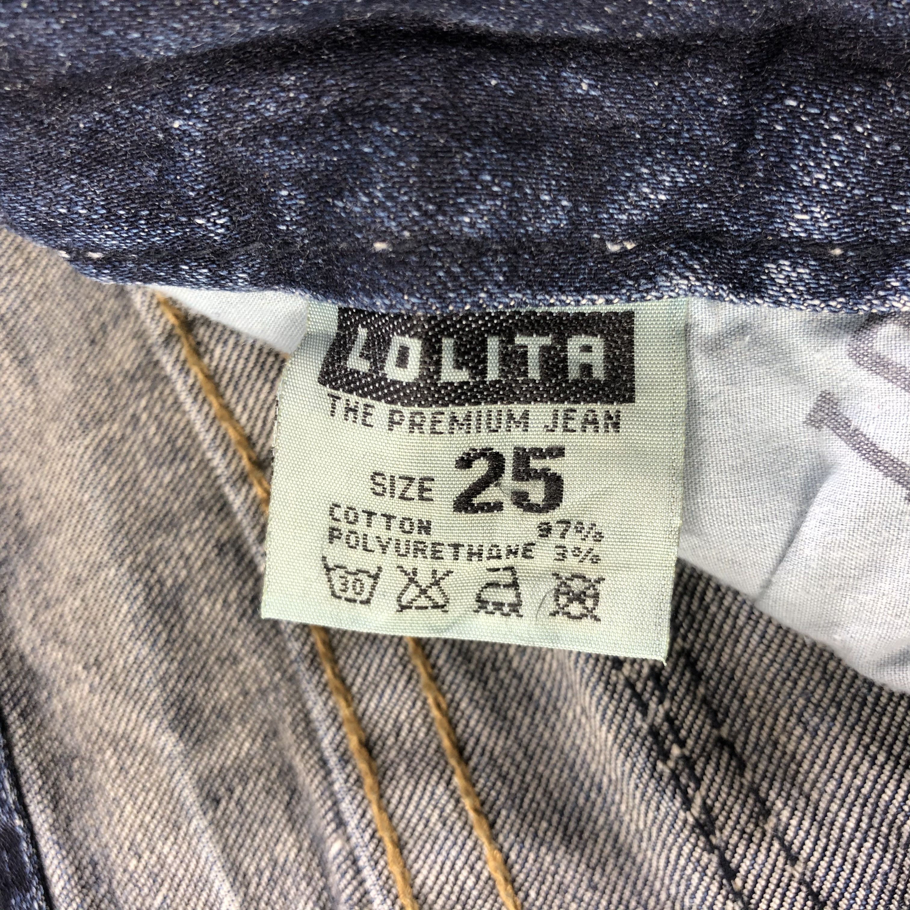 Japanese Brand Lolita Jeans Faded Blue Skinny Denim KJ1759 Size 30" / US 8 / IT 44 - 8 Thumbnail