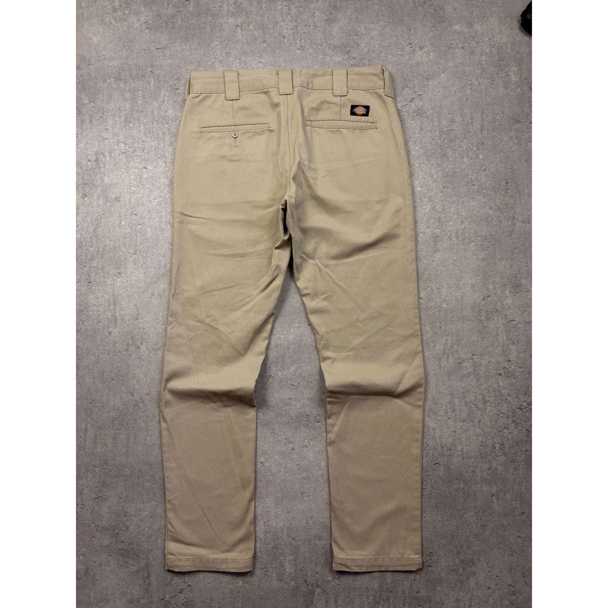 Dickies Dickies Slim Fit Chino Work Pants Khaki Beige Men’s W33 L32 Size US 32 / EU 48 - 1 Thumbnail