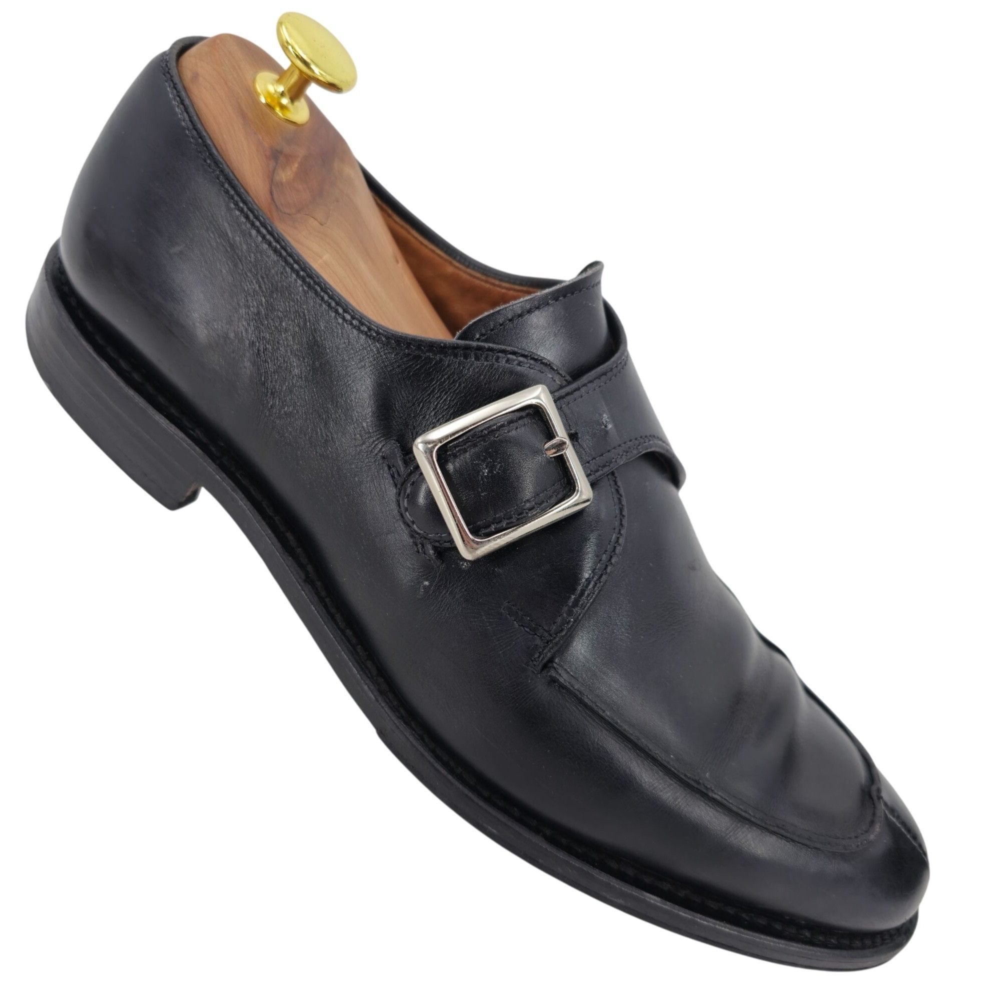 Allen Edmonds Allen Edmonds Men's 9B Black Calf Leather Dress Shoes Thayer Size US 9 / EU 42 - 1 Thumbnail