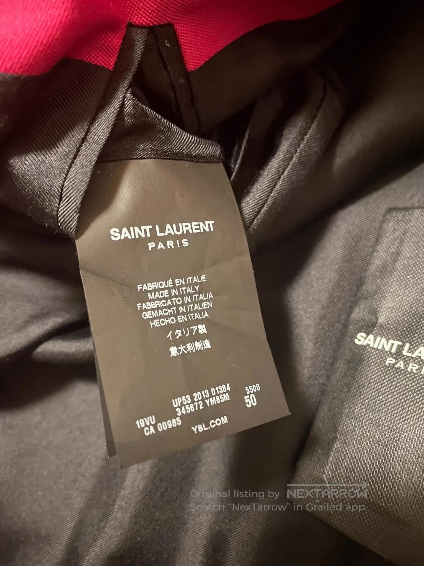 Saint Laurent Paris Pink Lightweight Jacket. Size US M / EU 48-50 / 2 - 1 Thumbnail