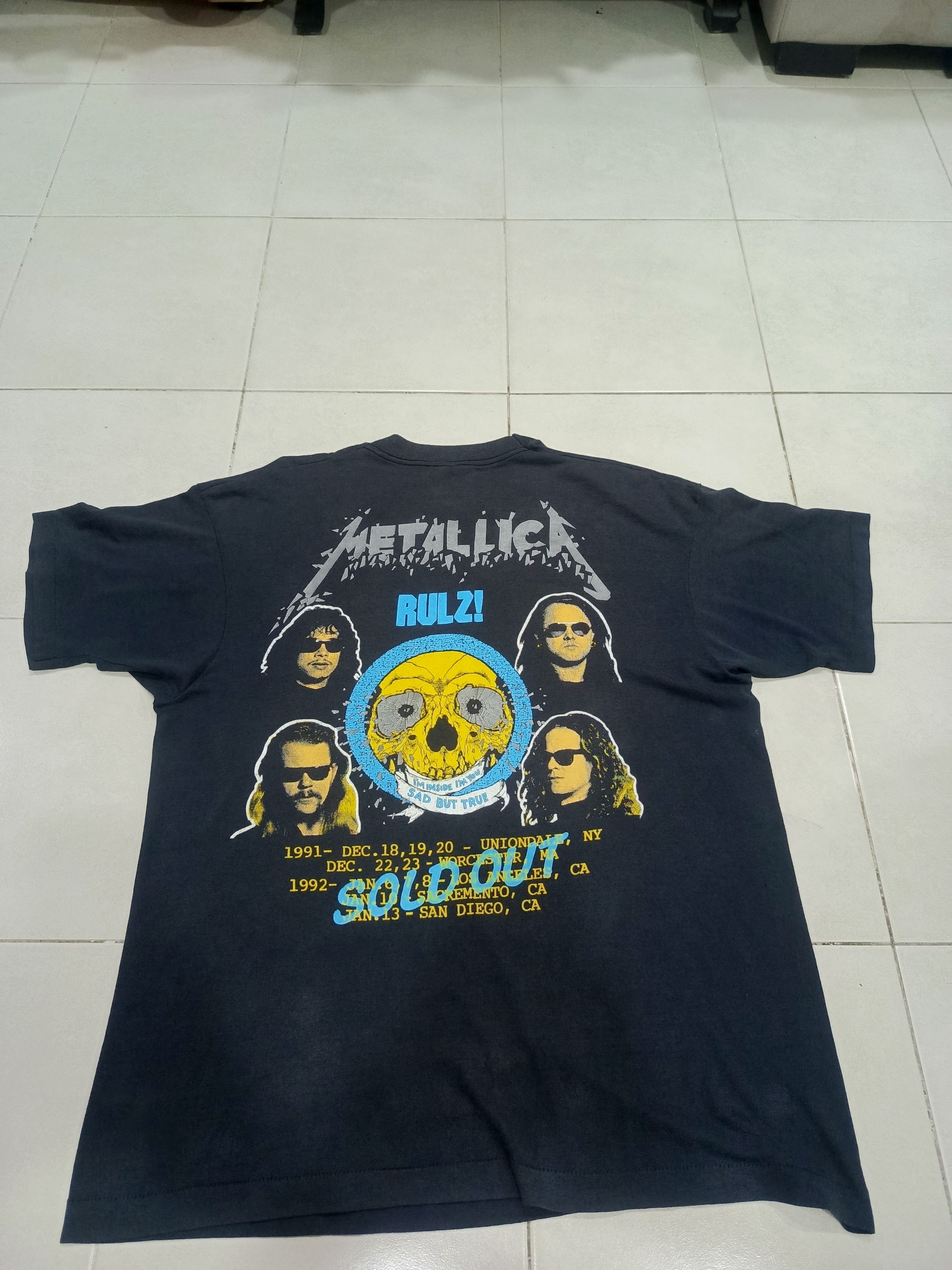 Vintage Metallica shirt 90s vintage Size US XL / EU 56 / 4 - 4 Thumbnail