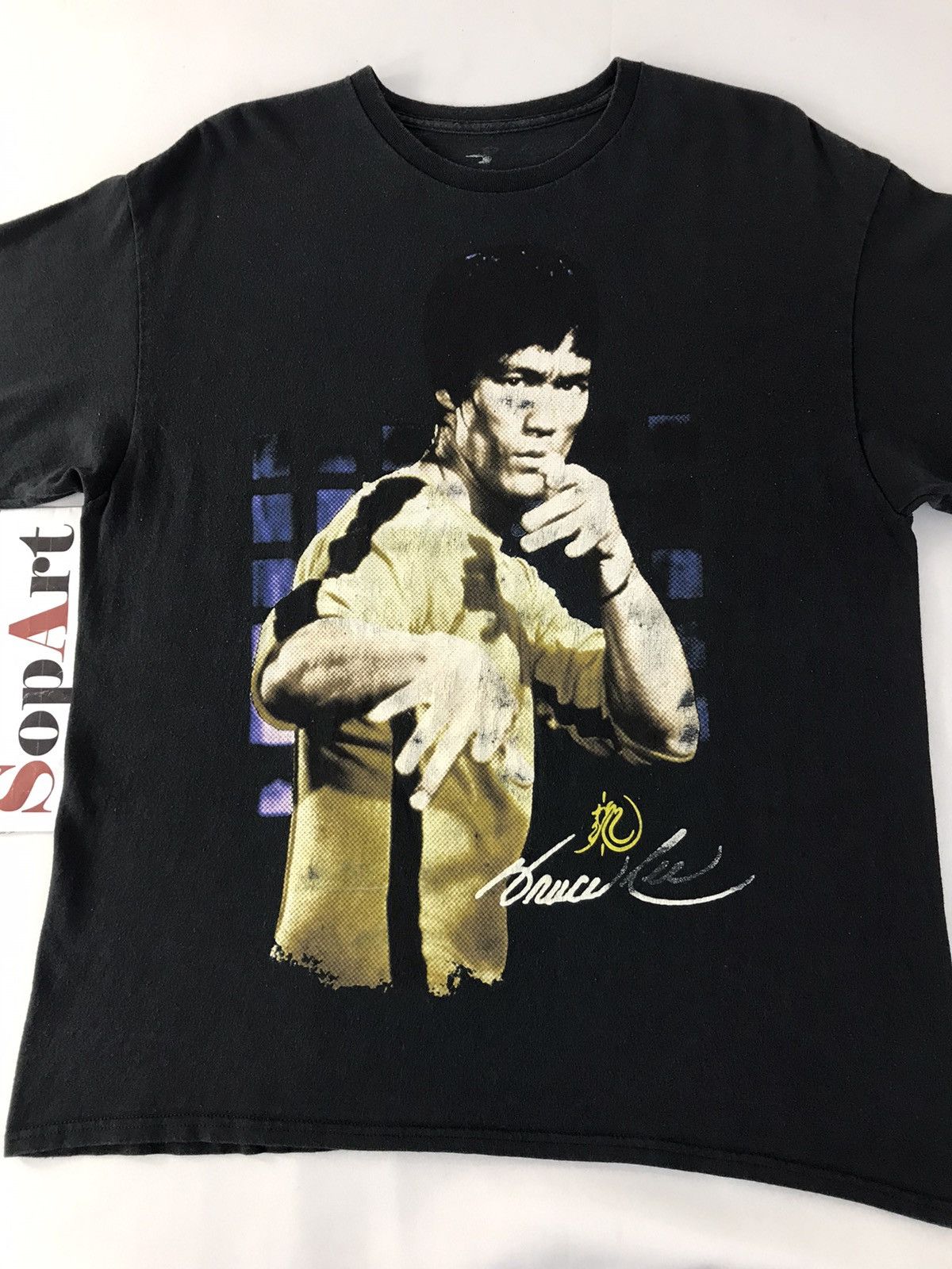 Vintage Vintage Printed Bruce Lee Tee Design Size US L / EU 52-54 / 3 - 3 Thumbnail