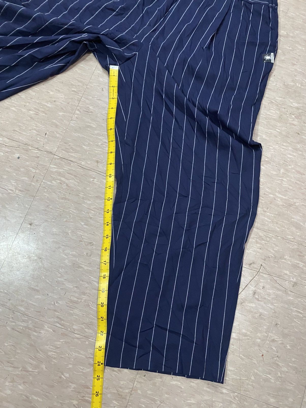 GU × Japanese Brand × Maison MIHARA YASUHIRO Miharayasuhiro X GU baggie stripe pants Size US 35 - 15 Thumbnail