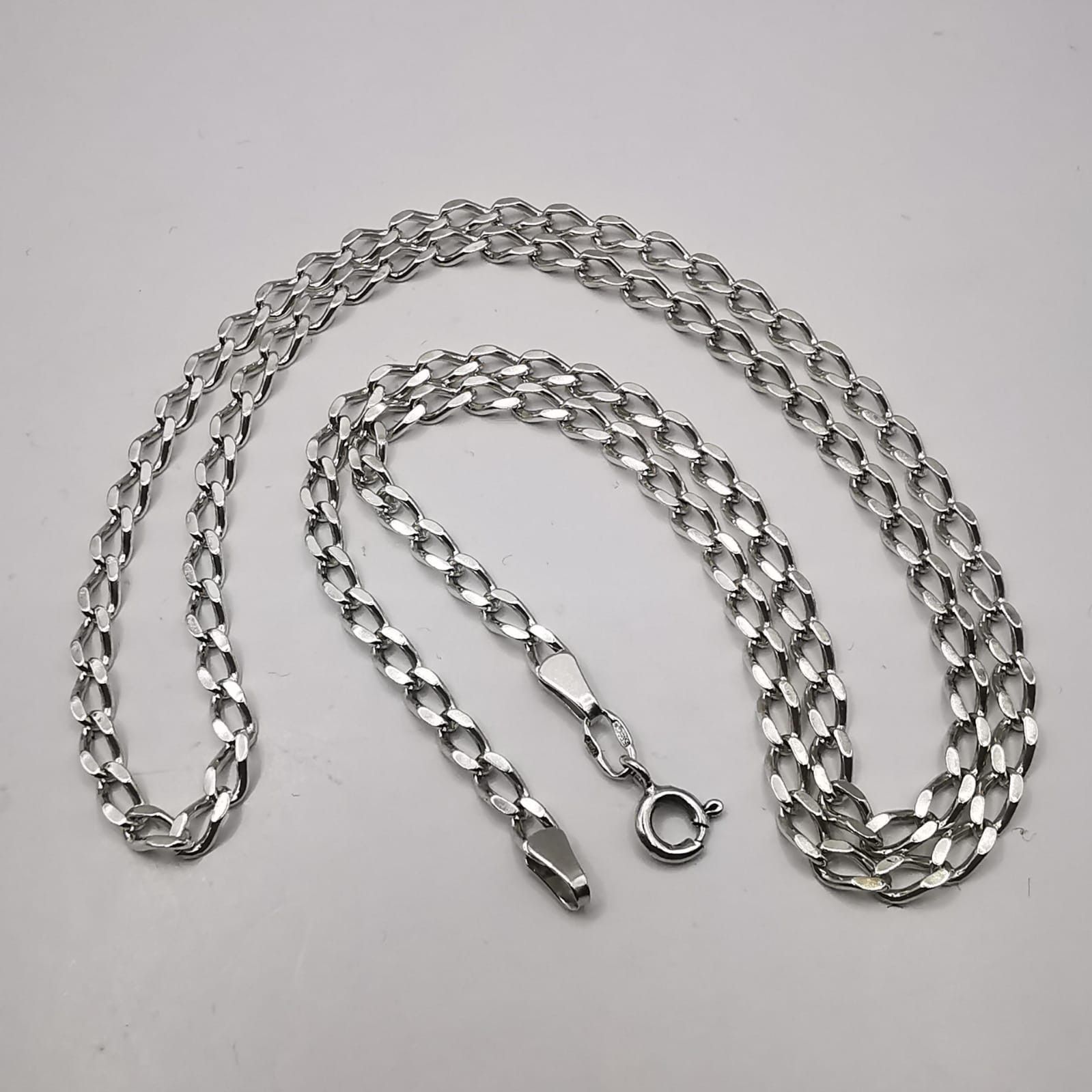Sterling Silver Vintage Chain Necklece,925 Sterling Silver,Signed , 11,24g Size ONE SIZE - 1 Thumbnail