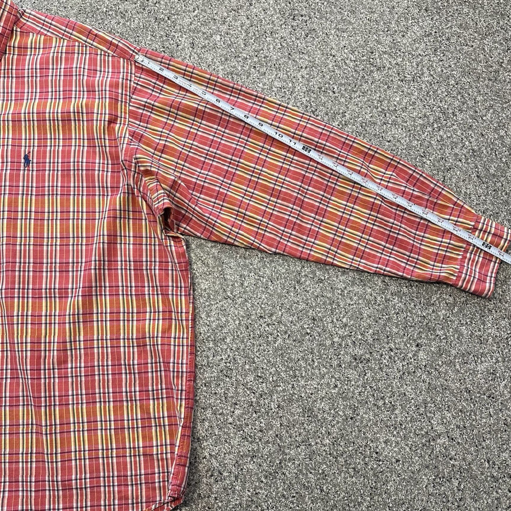 Polo Ralph Lauren Polo Ralph Lauren Shirt Mens 2XL Button-Up Plaid Red Yellow Long Sleeve Cotton Button-Down Classic Fit Size US XXL / EU 58 / 5 - 7 Thumbnail