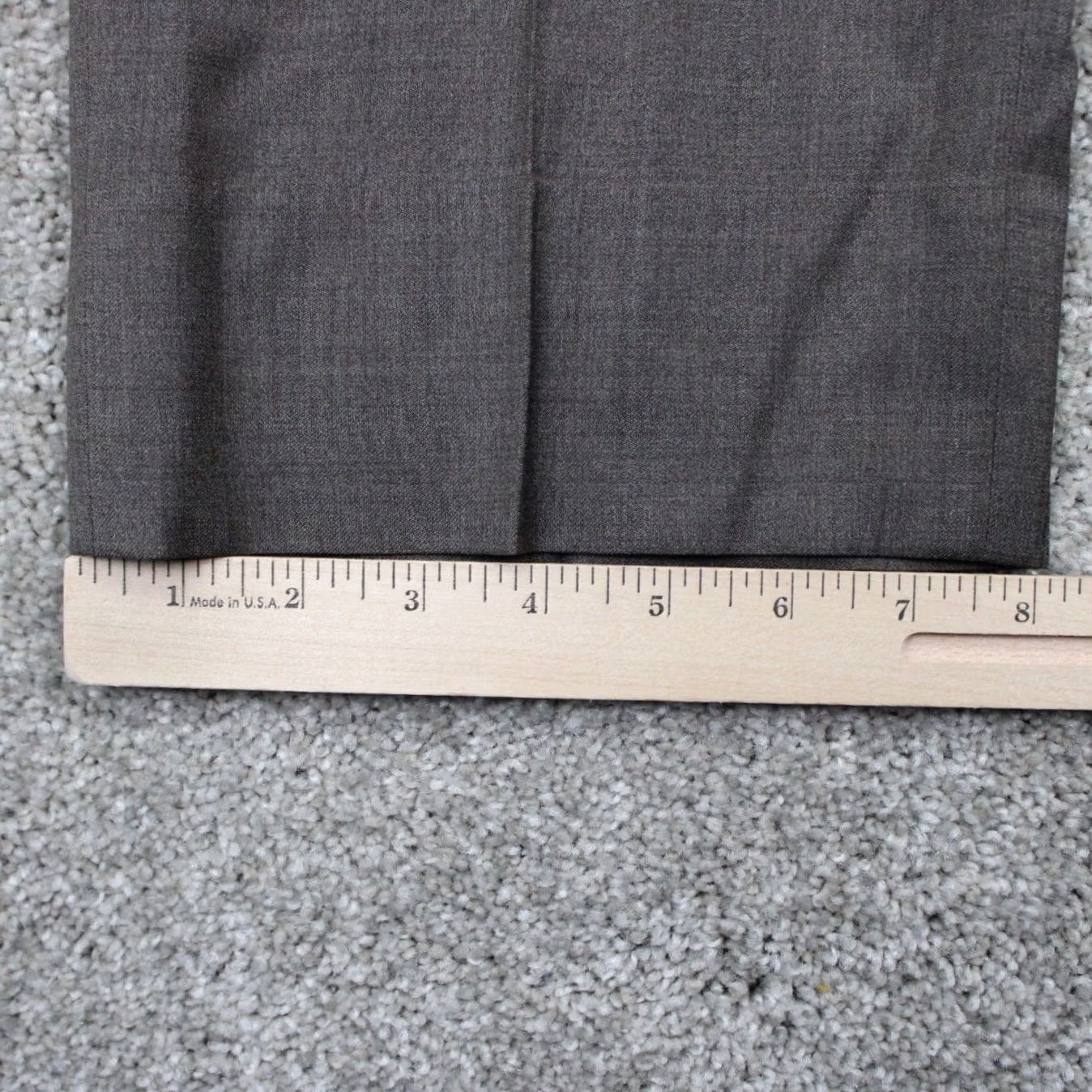 Brooks Brothers Brooks Brothers Pants Men 42x30 Gray Dress Pants Regular Straight Front/Back Elastic Stretch Pockets 1818 Merino Wool Cotton Size US 42 / EU 58 - 5 Thumbnail