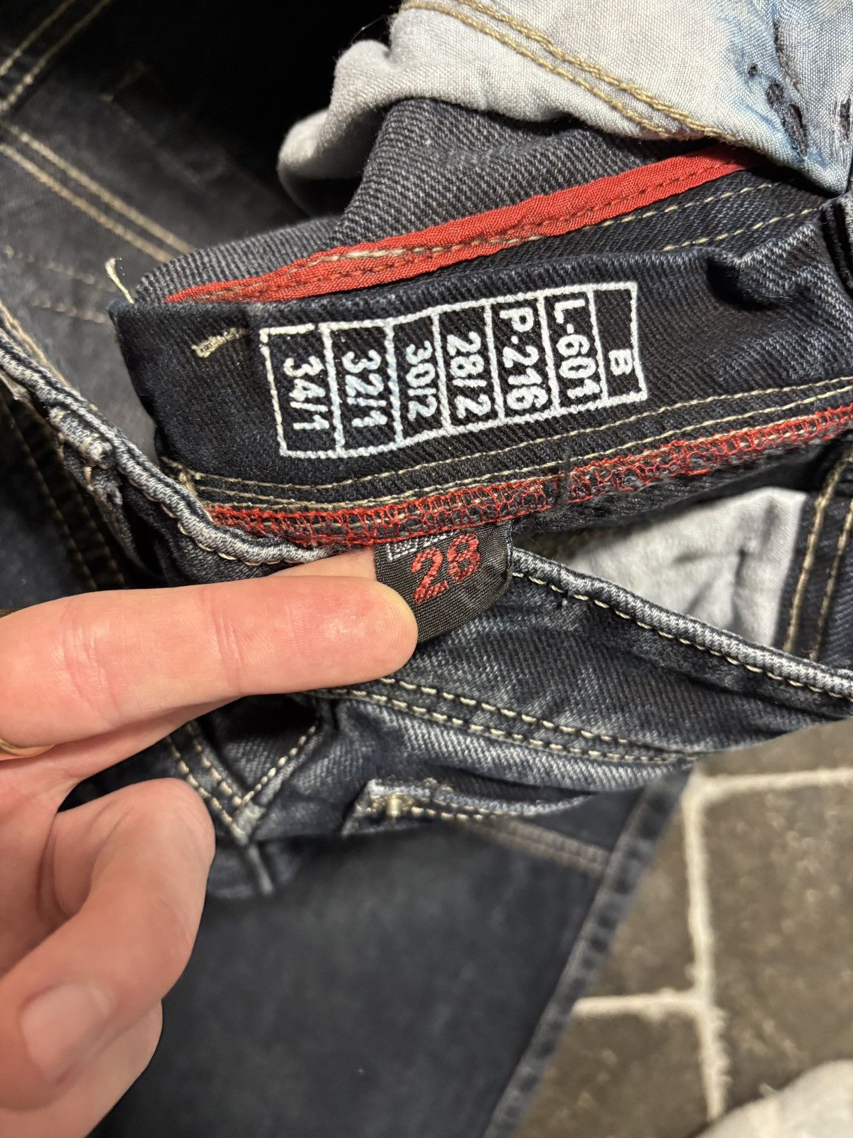 Vintage New York Yankees Jeans Vintage NY Denim 3D Pocket Puff Y2K Size US 28 / EU 44 - 11 Thumbnail