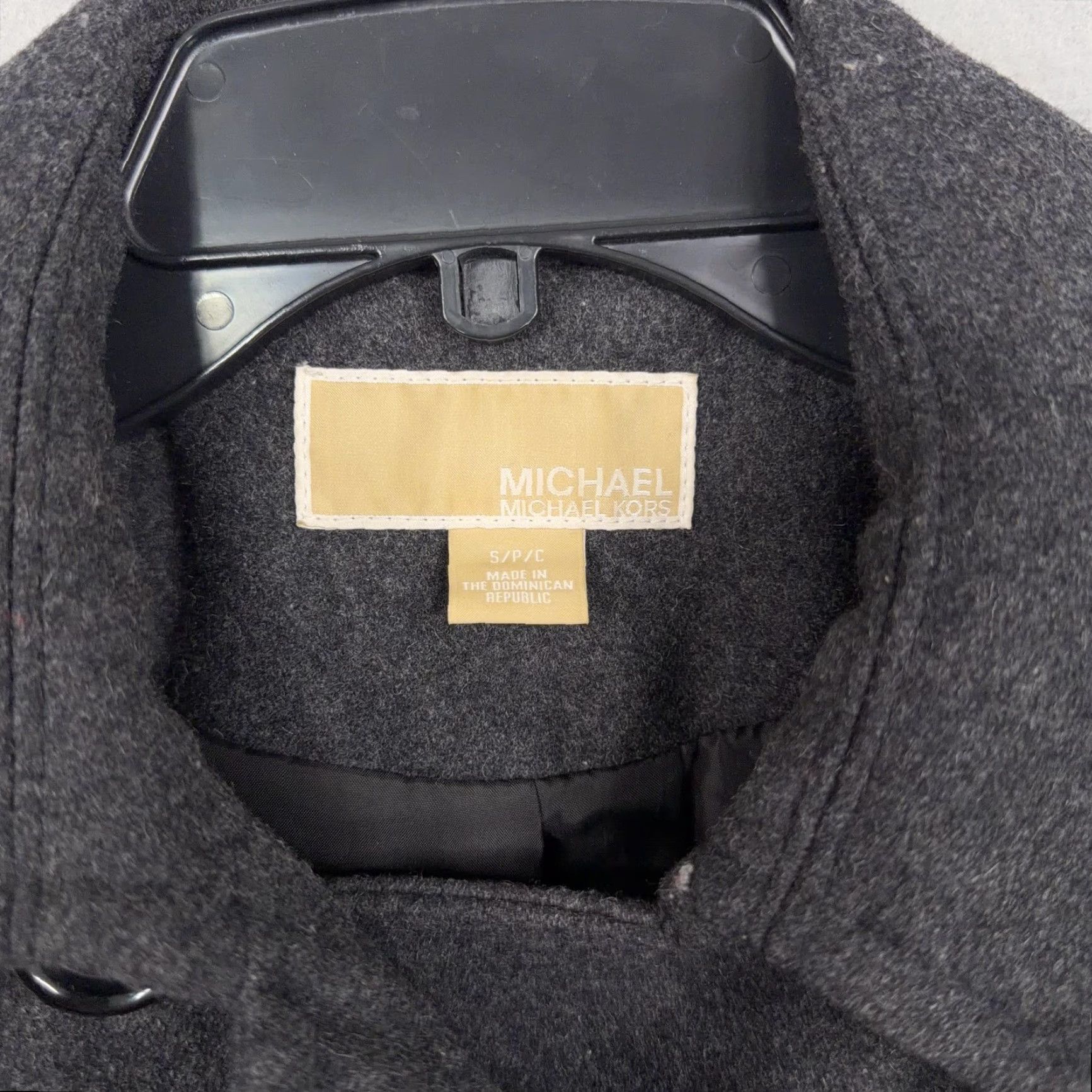 Michael Kors Michael Kors Coat Pea Coat Womens Small Gray Wool Blend Double Breasted Jacket Size S / US 4 / IT 40 - 4 Thumbnail