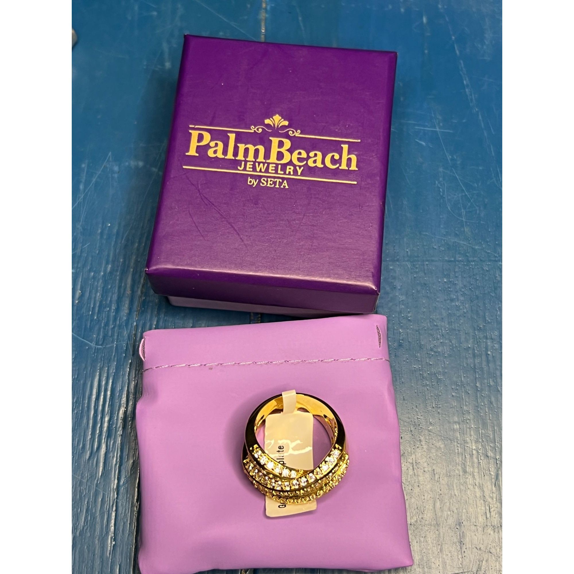 Other Palm Beach jewelry 3.64 TCW Baguette Cut CZ Gold Plated Cros Size ONE SIZE - 4 Thumbnail
