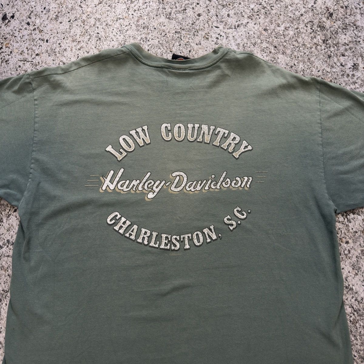 Harley Davidson Faded Thrashed Distressed Harley Tee ERD Grunge Biker Chrome Size US XL / EU 56 / 4 - 6 Thumbnail