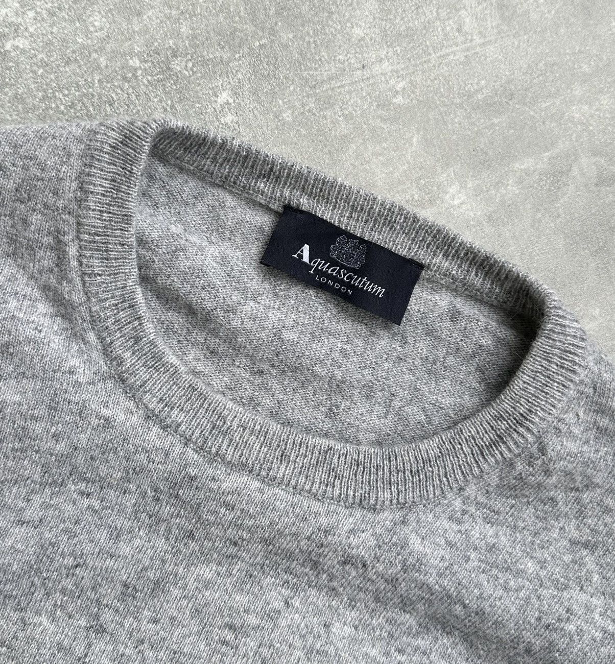 Aquascutum Aquascutum London Men's Grey Alpaca & Wool Sweater Size XL Size US XL / EU 56 / 4 - 5 Thumbnail