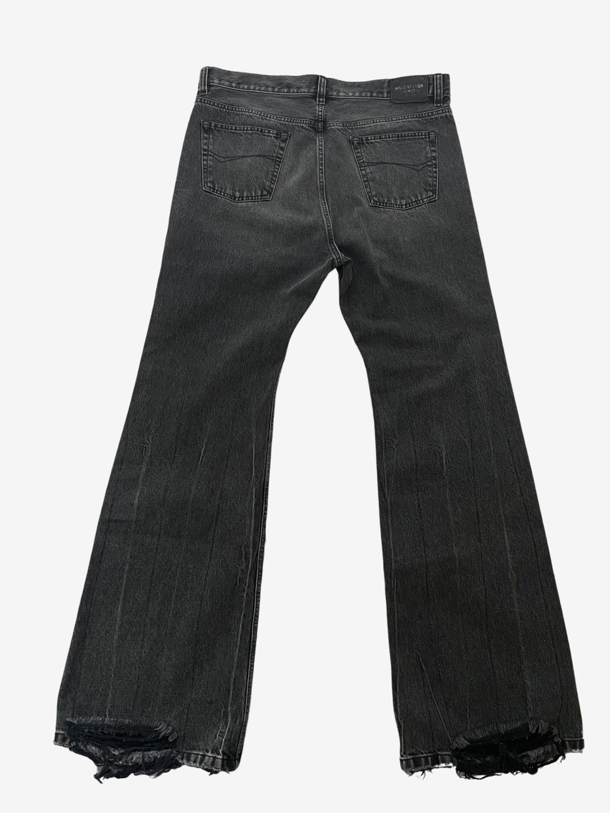 Balenciaga *Sz. L* Balenciaga Lost Tape Flared Denim Grey