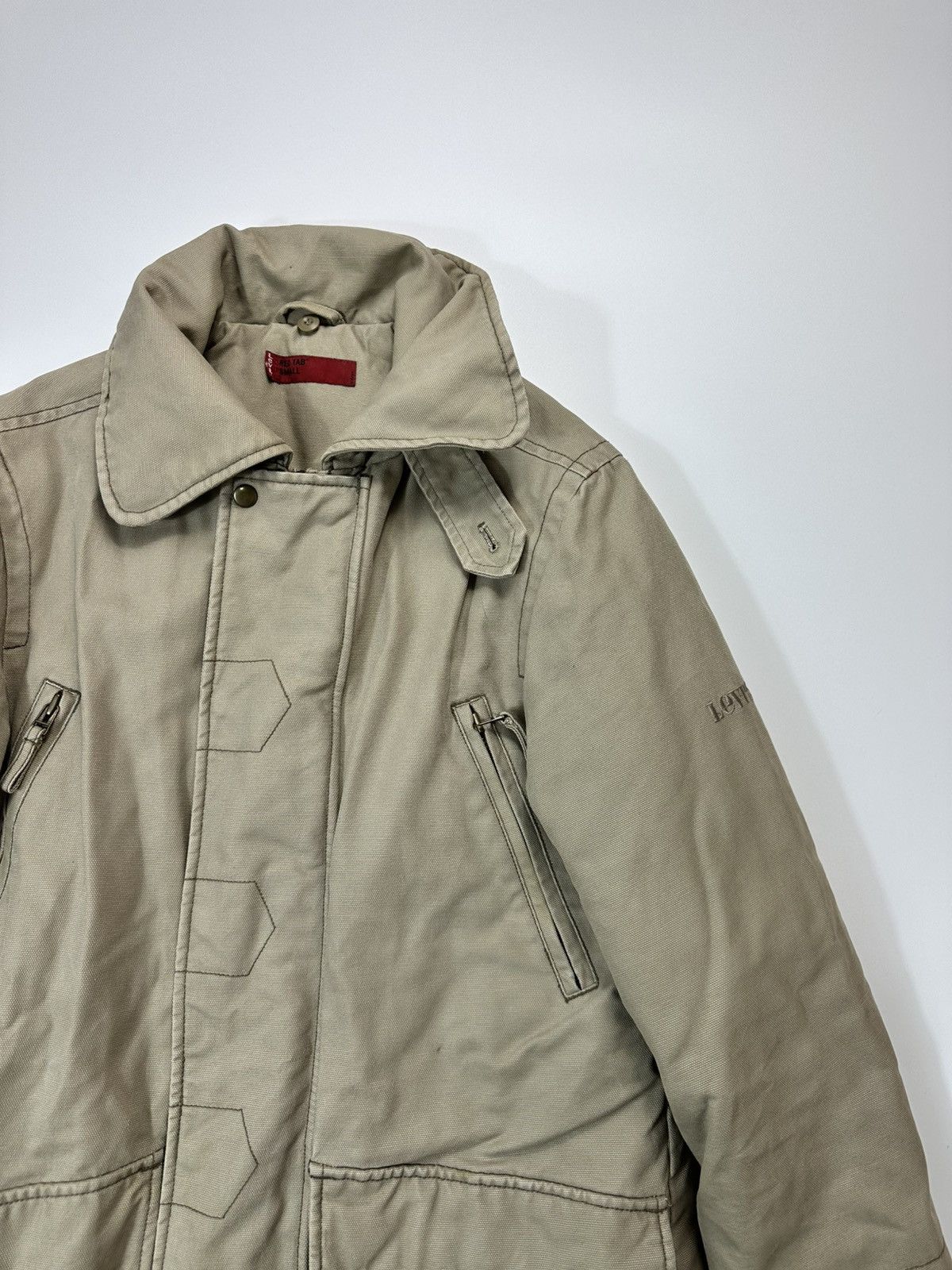Levi's LEVIS Red Tab Long Jacket Beige Men's Size US M / EU 48-50 / 2 - 5 Thumbnail