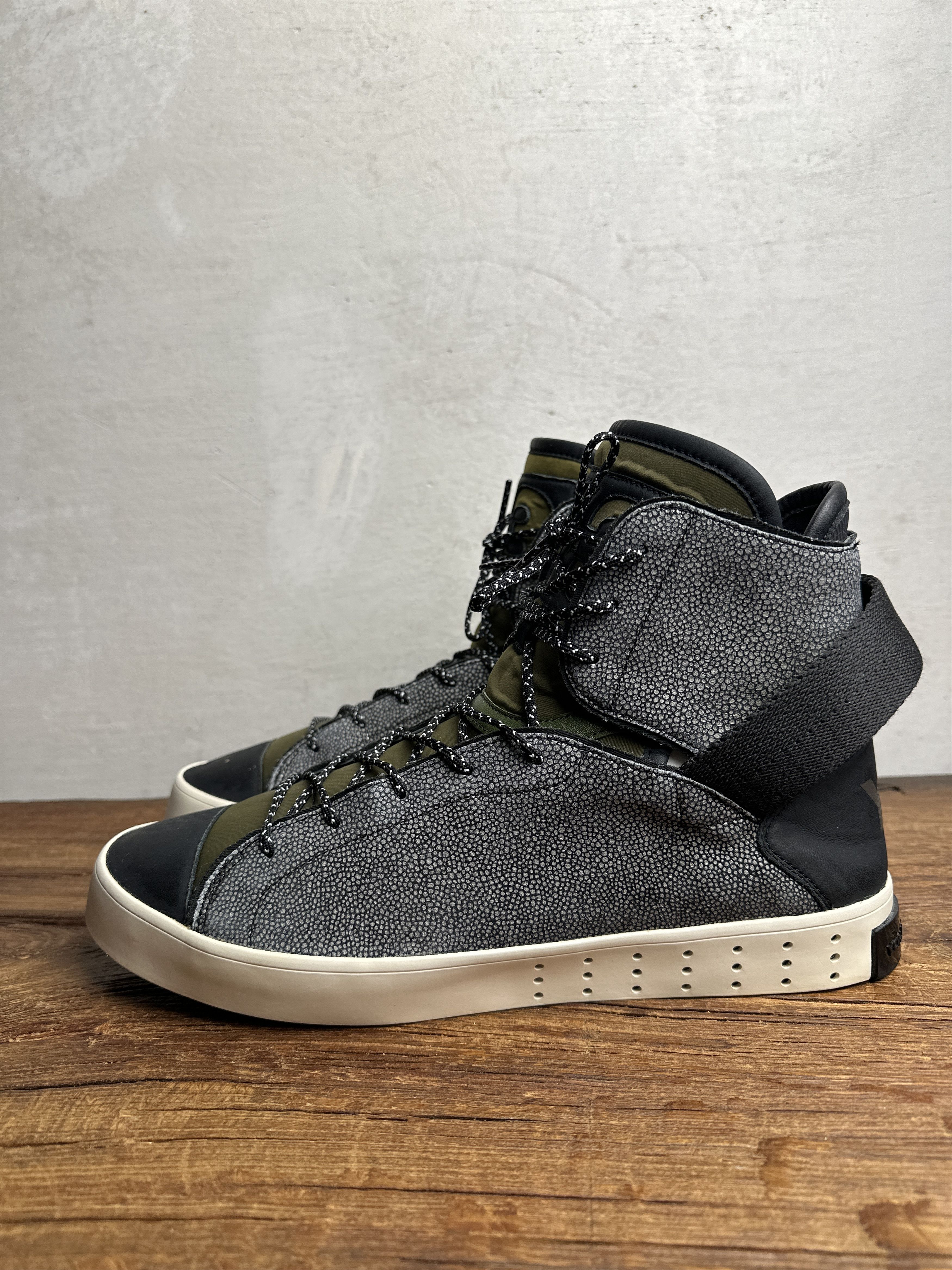 Adidas Adidas Y-3 Laver Hi-Top Green Sneakers Size US 10.5 / EU 43-44 - 2 Thumbnail