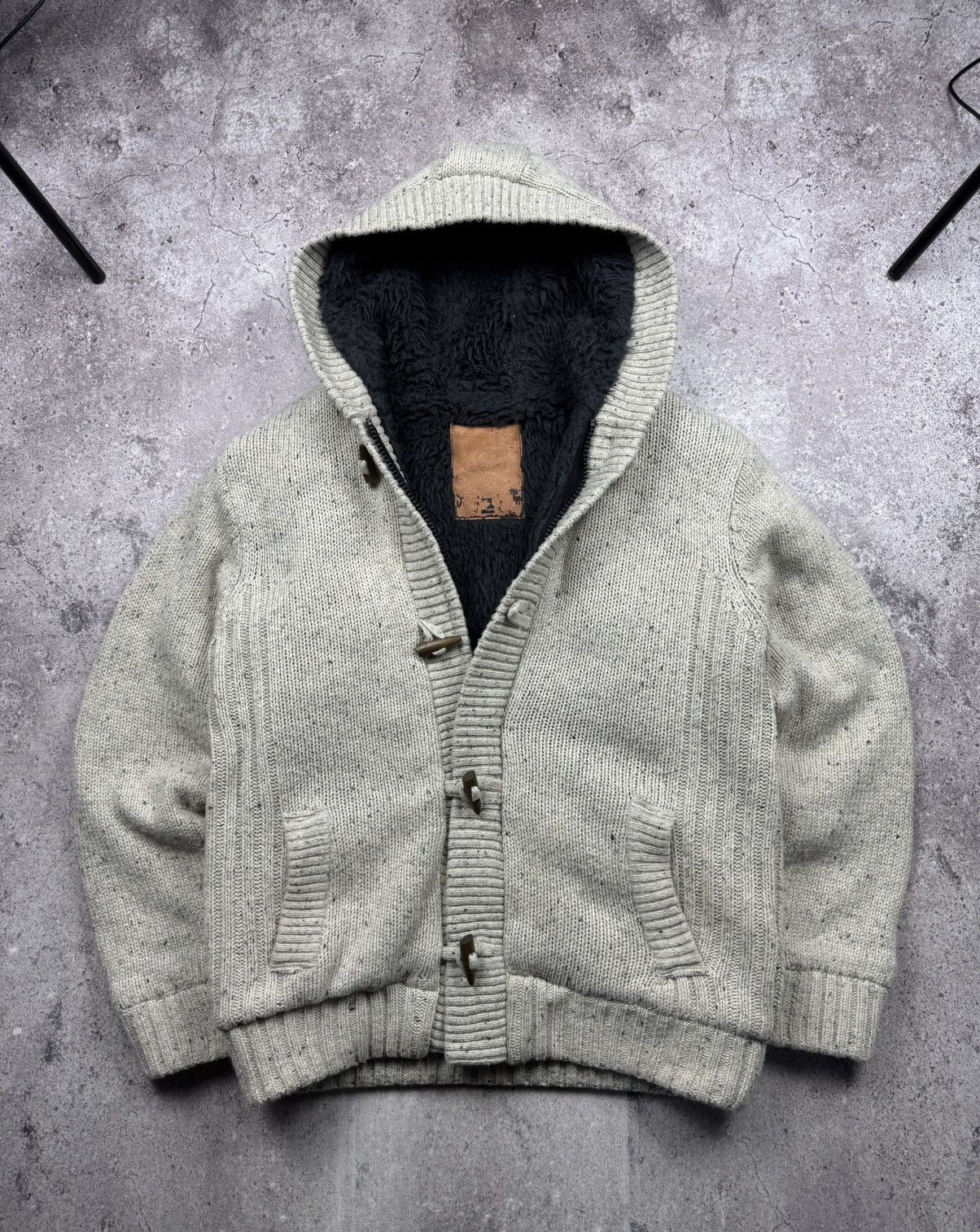 If Six Was Nine If Six Was Nine LGB Styled Knitted Fur Brown Y2K Zip Hoodie Size US L / EU 52-54 / 3 - 1 Thumbnail