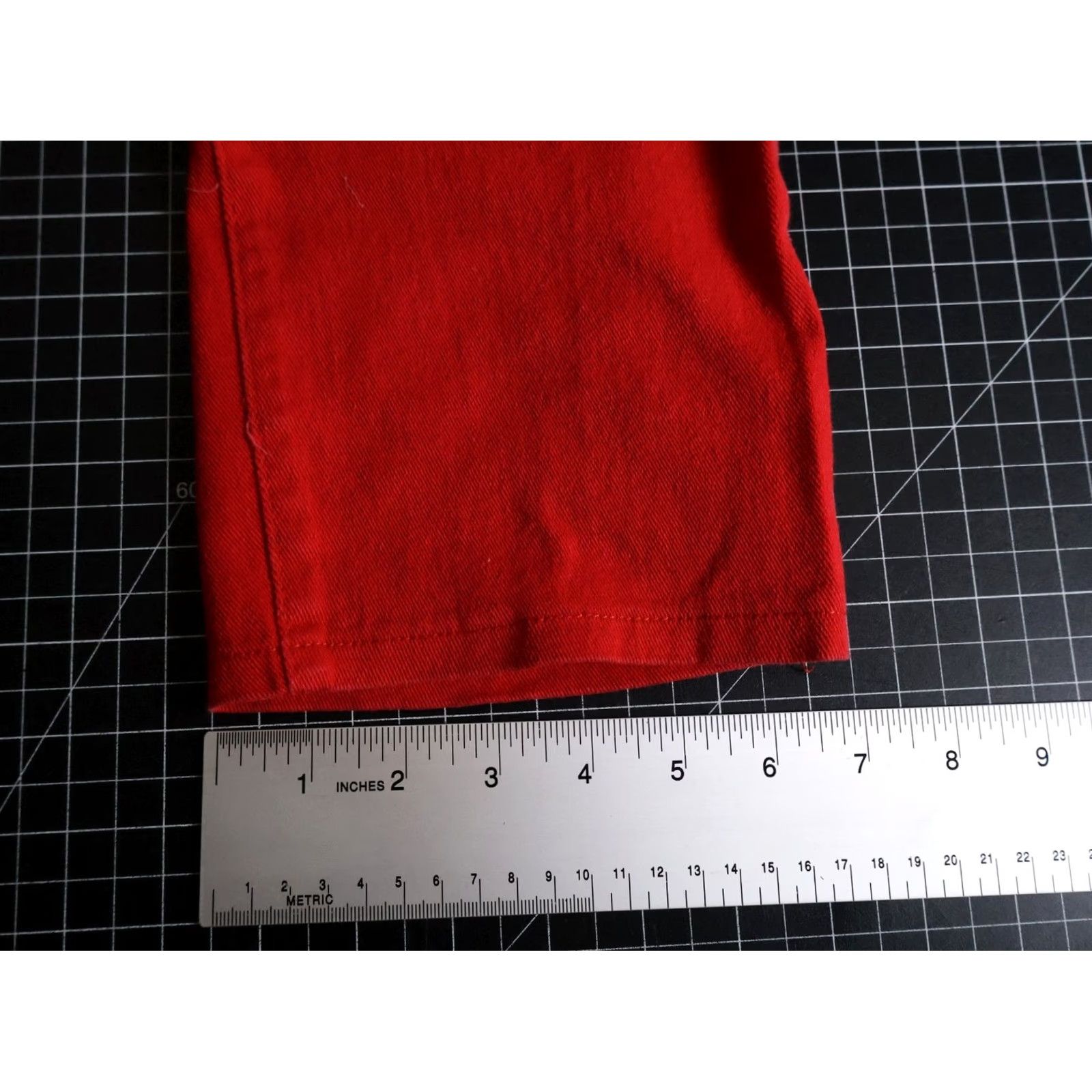 Vintage VINTAGE Apple Bottoms Jeans Women's 14 (38 x 29) Red Embellished Rhinestones Stretch Denim Size 36" / US 14 / IT 50 - 7 Thumbnail