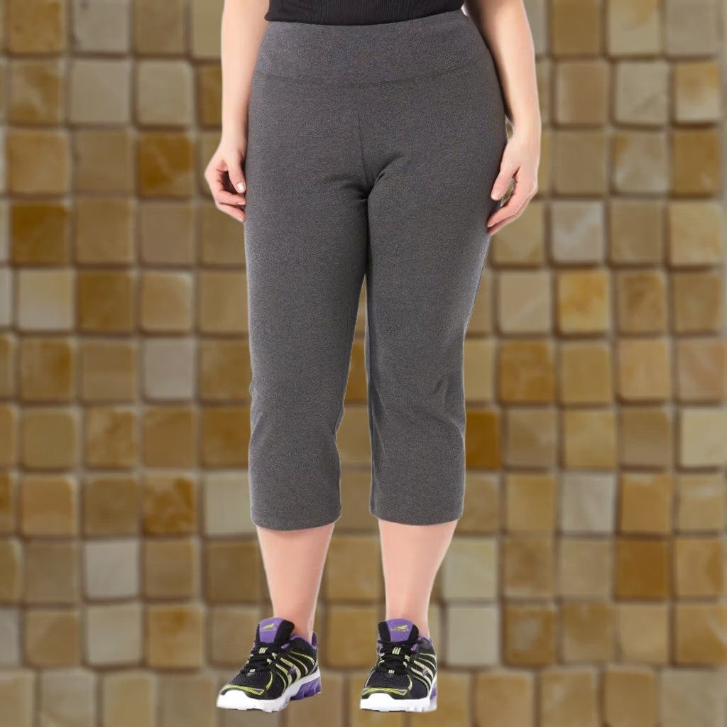 Everlast WOMENS EVERLAST GRAY TUMMY CONTROL YOGA CAPRI PANTS XXL CAPRI PANTS YOGA EXERCISE FOR WOMEN Size 40" / US 18 - 1 Preview