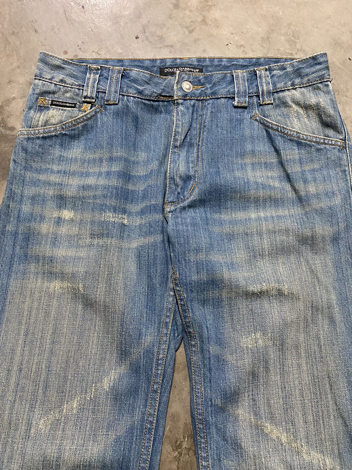 Dolce & Gabbana × Hysteric Glamour × If Six Was Nine Dolce & Gabbana Made in Italy Trash Distressed Denim @act233 Size US 33 - 12 Thumbnail