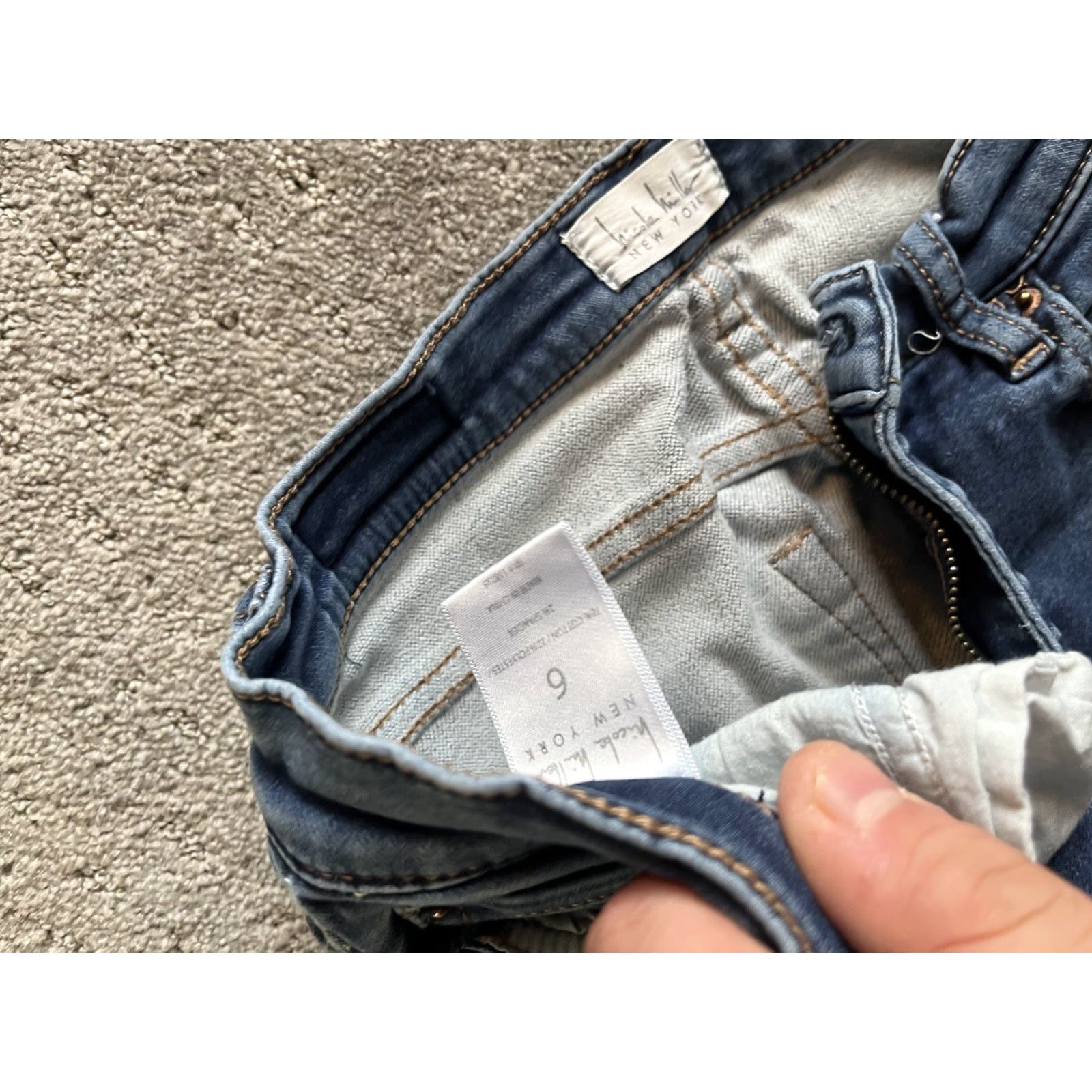 Nicole Miller Nicole Miller New York Jeans Womens 6 Blue Denim SOHO high Rise Ankle Skinny Size 28" / US 6 / IT 42 - 6 Thumbnail