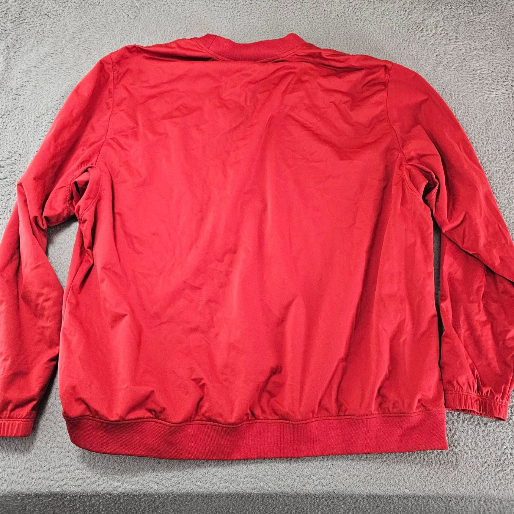 Nike Nike Windbreaker Jacket XL Red Golf Dri-FIT Logo Breathable Men Outdoor Sports Windbreaker Mid-Length Solid Regular Jacket Size US XL / EU 56 / 4 - 5 Thumbnail