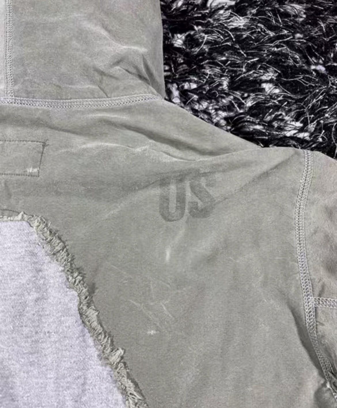 Greg Lauren Fabric Patchwork Zipper Drawstring Turtleneck Hoodie Size US M / EU 48-50 / 2 - 5 Thumbnail
