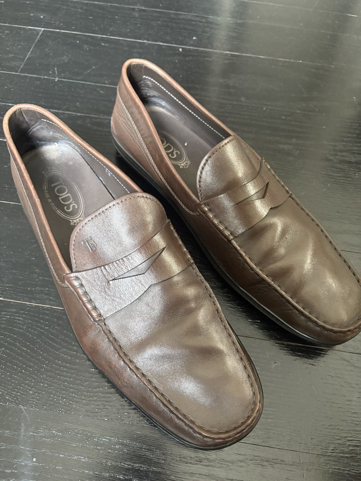 Tod's Tods Leather Loafers in size 13 Size US 13 / EU 46 - 2 Thumbnail