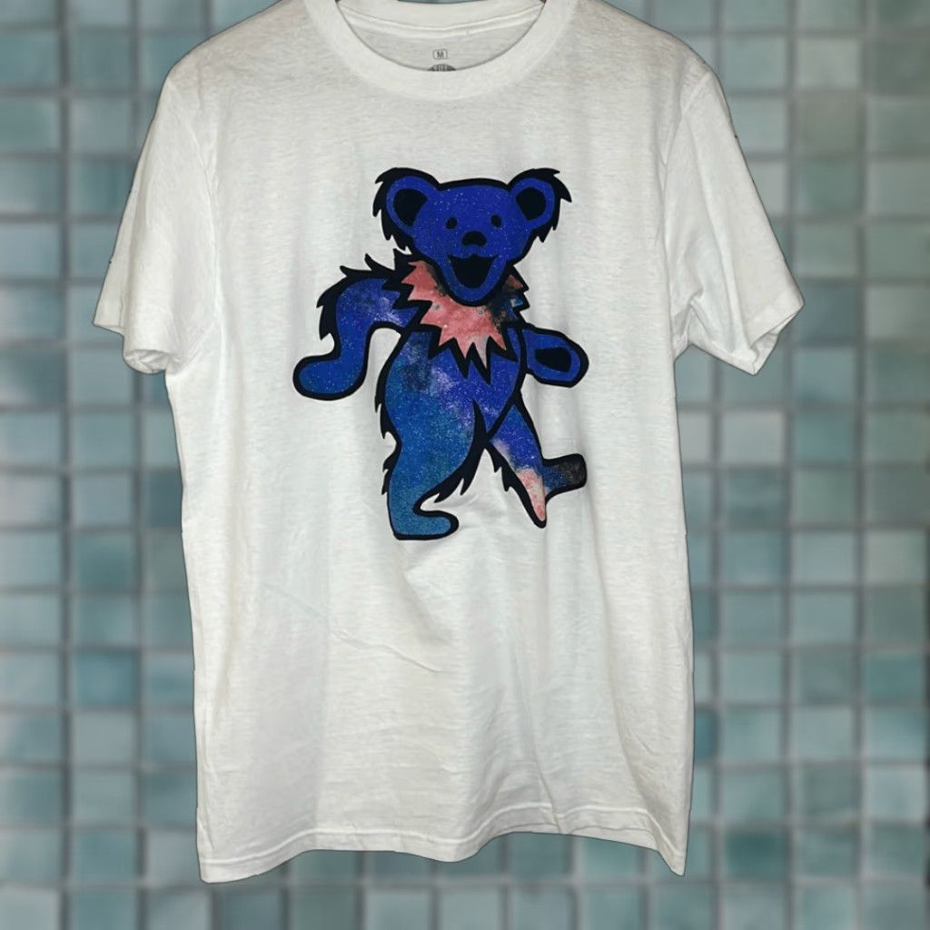 Ripple Junction Ripple Junction Grateful Dead T-Shirt Space Dancing Bear Women Short Sleeve M Purple multicolor Crew Neck Officially Licensed Size M / US 6-8 / IT 42-44 - 1 Thumbnail