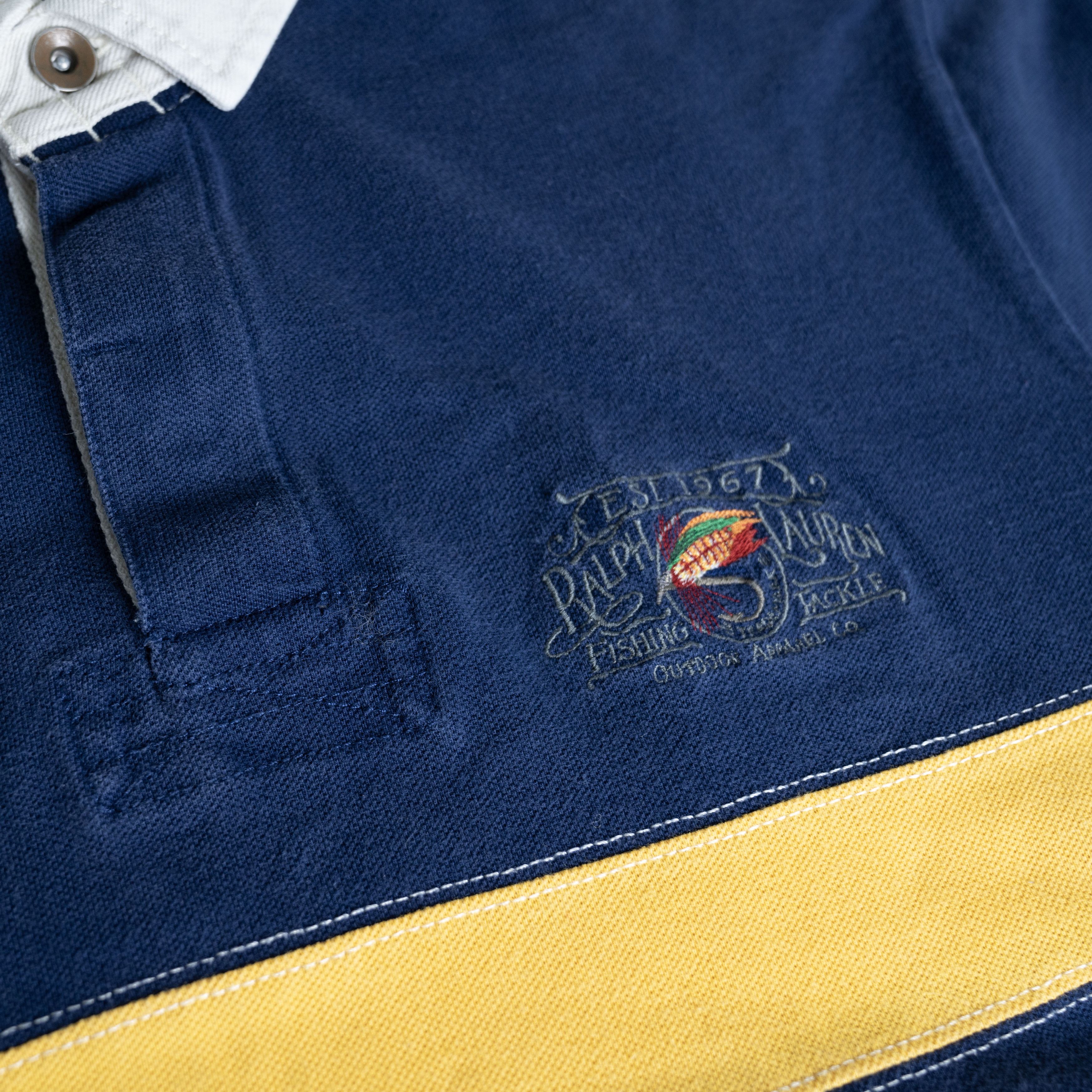 Polo Ralph Lauren Vintage 2007 Polo Ralph Lauren Fish Rugby Graphic Polo Shirt Size US L / EU 52-54 / 3 - 3 Thumbnail