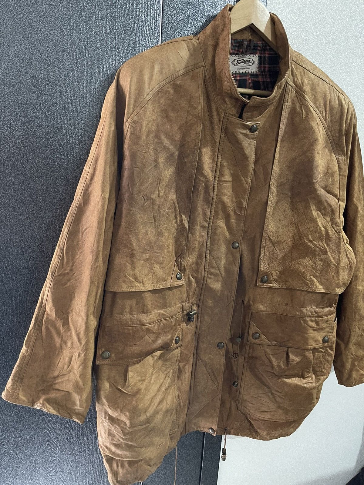 Vintage Vintage Engene Australia Cow leather Jacket Size US XL / EU 56 / 4 - 2 Thumbnail