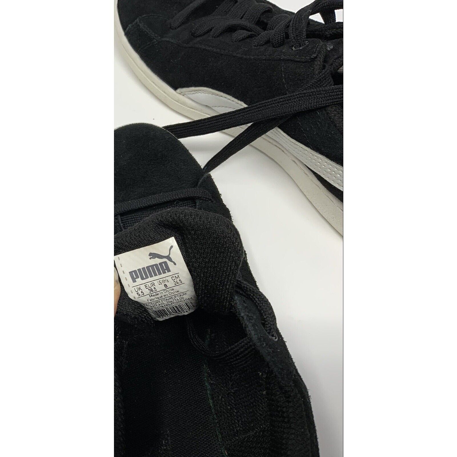 Puma Puma Vikky Suede Black Womens US Size 8.5 Sneakers Size US 8.5 / IT 38.5 - 6 Thumbnail