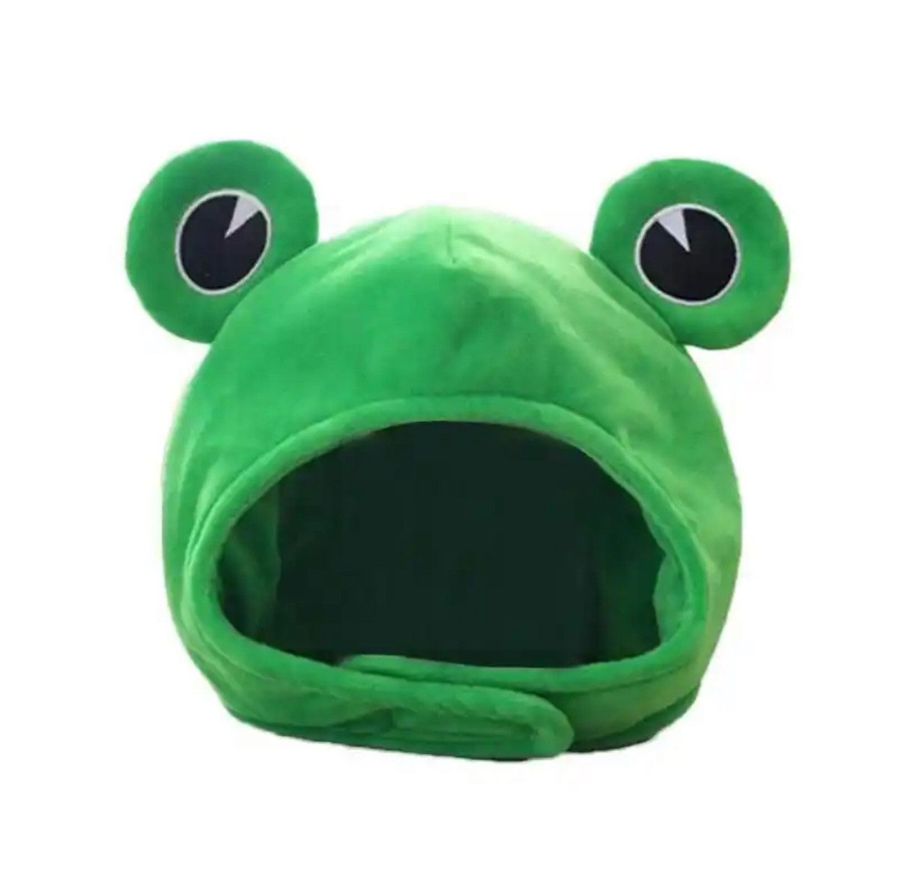 Vintage Cartoon Funny Adorable Plush Frog Hat Size ONE SIZE - 1 Thumbnail
