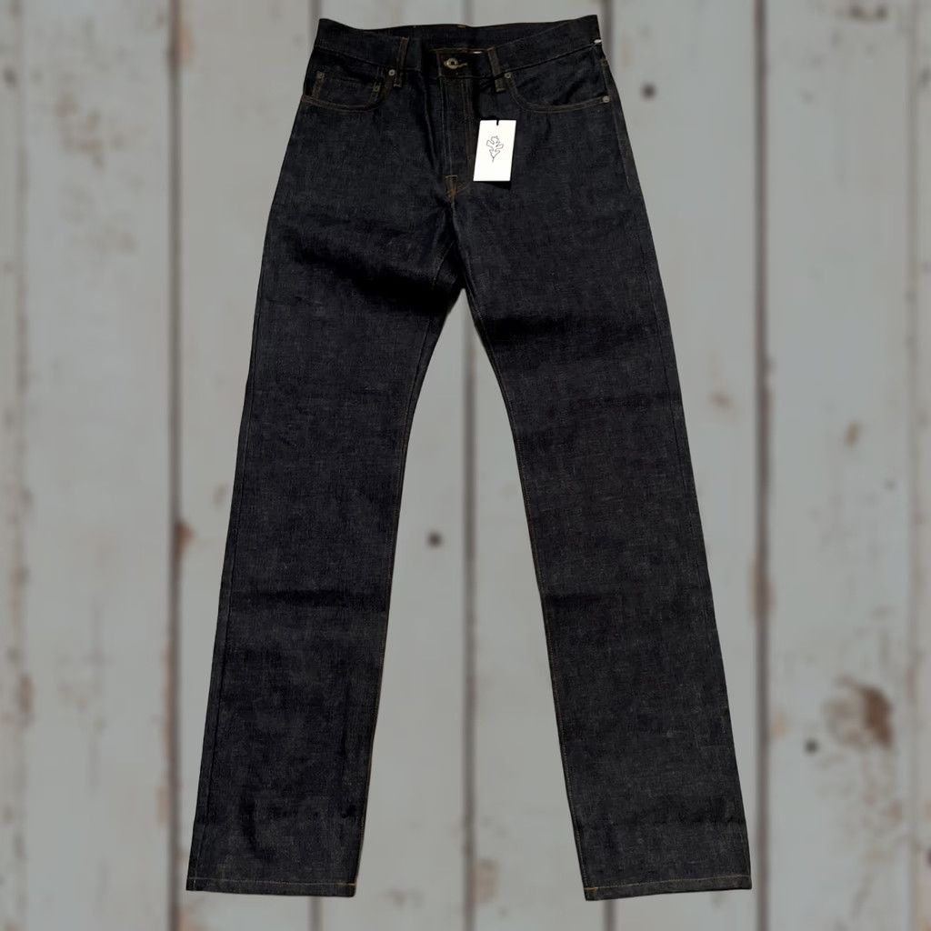 Denime Ginew Jeans Dark Blue Denim 32 Unisex Adults 32 NWT USA Made Selvedge Straight Jeans Color Black Size US 32 / EU 48 - 1 Thumbnail
